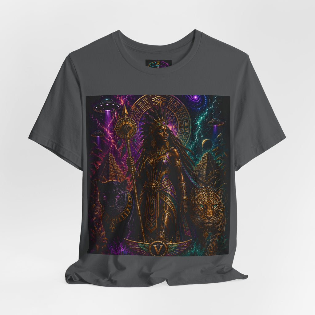 Egyptian Cosmic Queen — Panther & Leopard Guardian Tee