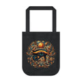 Egyptian Eye Organic Canvas Tote Bag - Boho Shopping Bag, Eco-Friendly Gift, Travel Tote, Beach Bag, Reusable Grocery Bag Printify