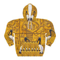 Egyptian Hieroglyphic Hoodie, AOP Art Pullover, Unisex Sweatshirt, Unique Gift for Holidays, Cozy Graphic Hoodie, Streetwear Fashion Printify