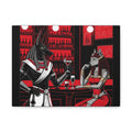 Egyptian Mythology Bar Scene Wall Art, Unique Home Decor for Art Lovers, Perfect for Gifting and Special Occasions, Canvas Print of [...] Printify