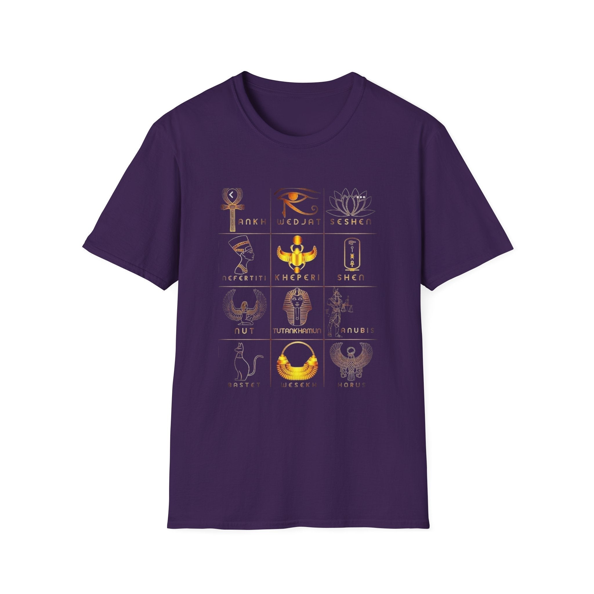 Egyptian Mythology Symbol Grid Tee | Ether Soulwear Printify