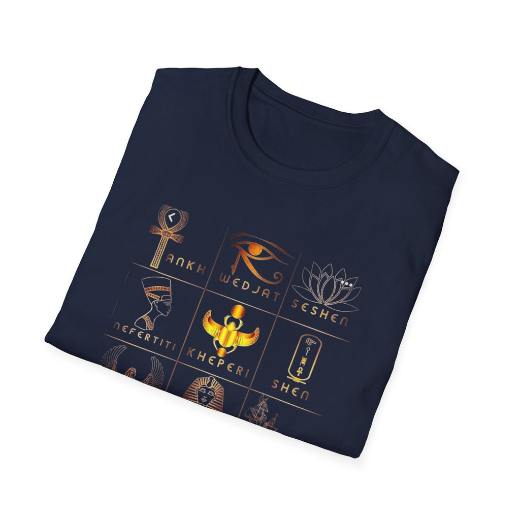 Egyptian Mythology Symbol Grid Tee | Ether Soulwear Printify