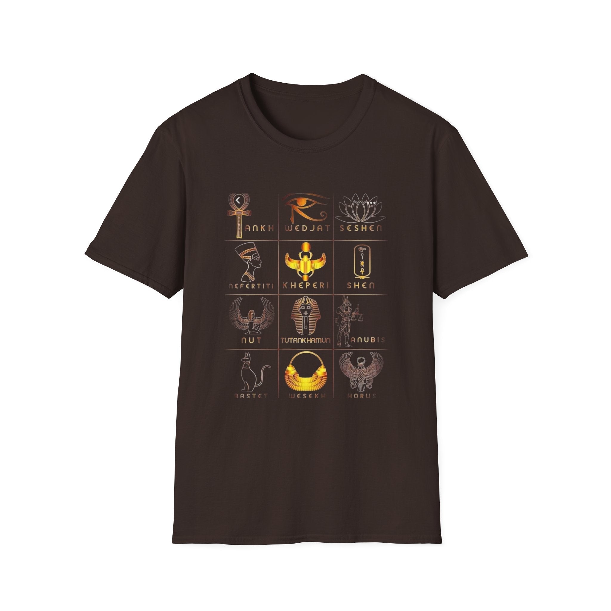 Egyptian Mythology Symbol Grid Tee | Ether Soulwear Printify