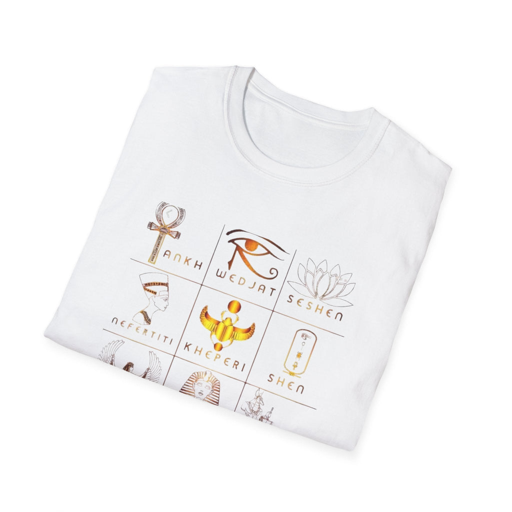 Egyptian Mythology Symbol Grid Tee | Ether Soulwear Printify