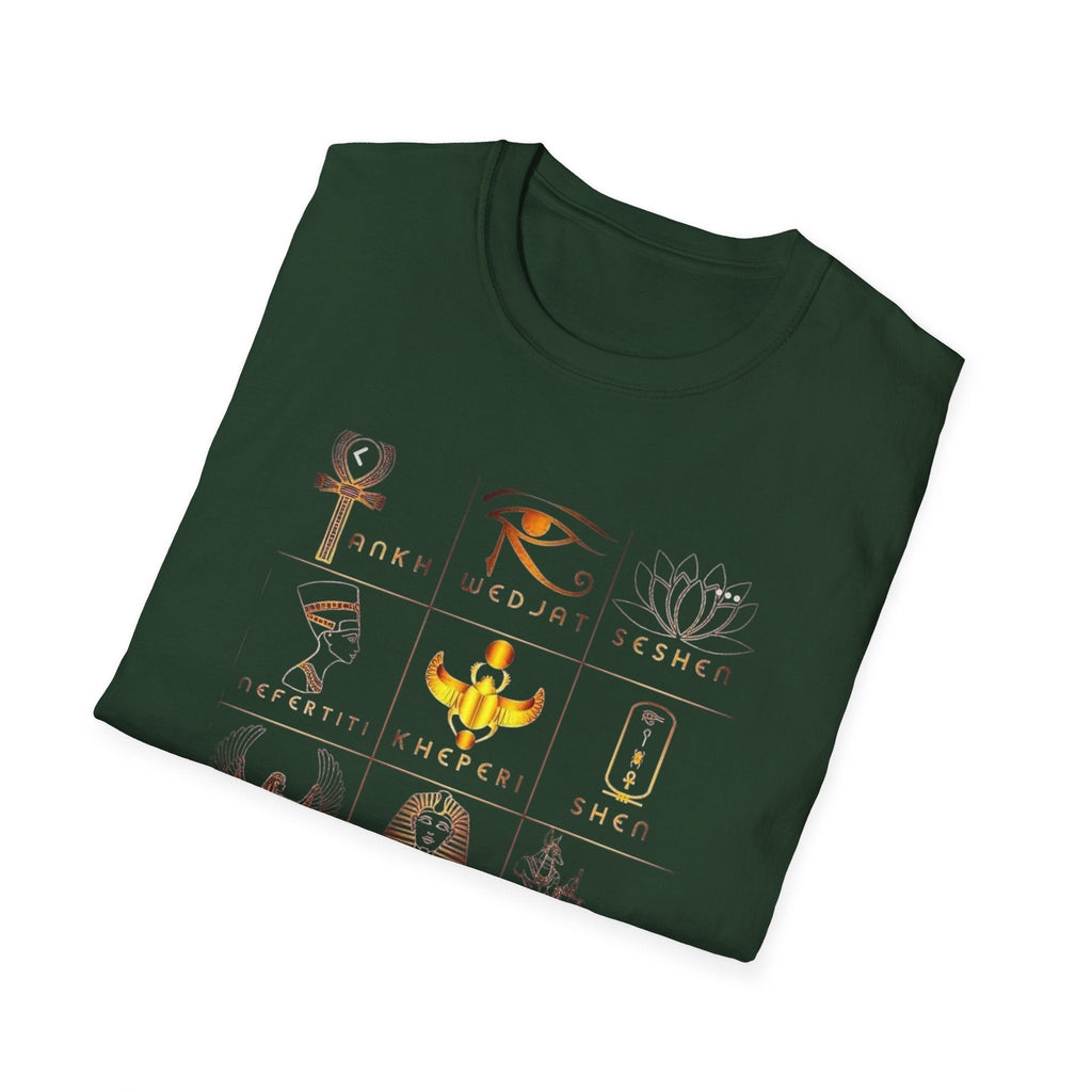 Egyptian Mythology Symbol Grid Tee | Ether Soulwear Printify