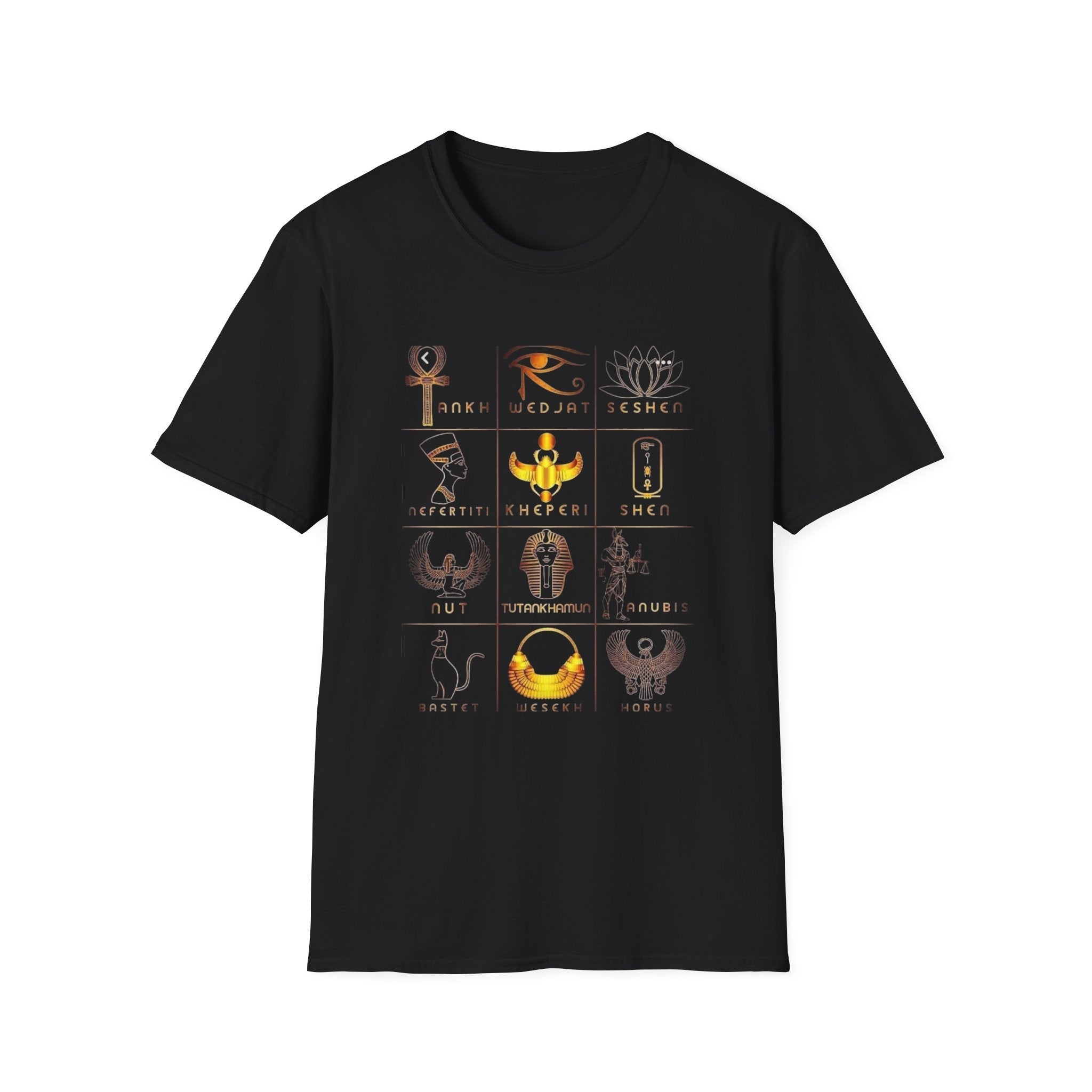 Egyptian Mythology Symbol Grid Tee | Ether Soulwear Printify