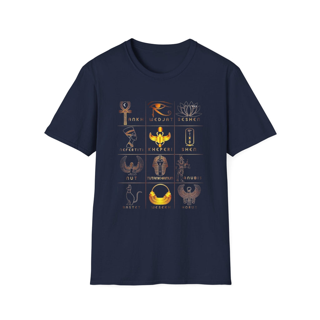 Egyptian Mythology Symbol Grid Tee | Ether Soulwear Printify