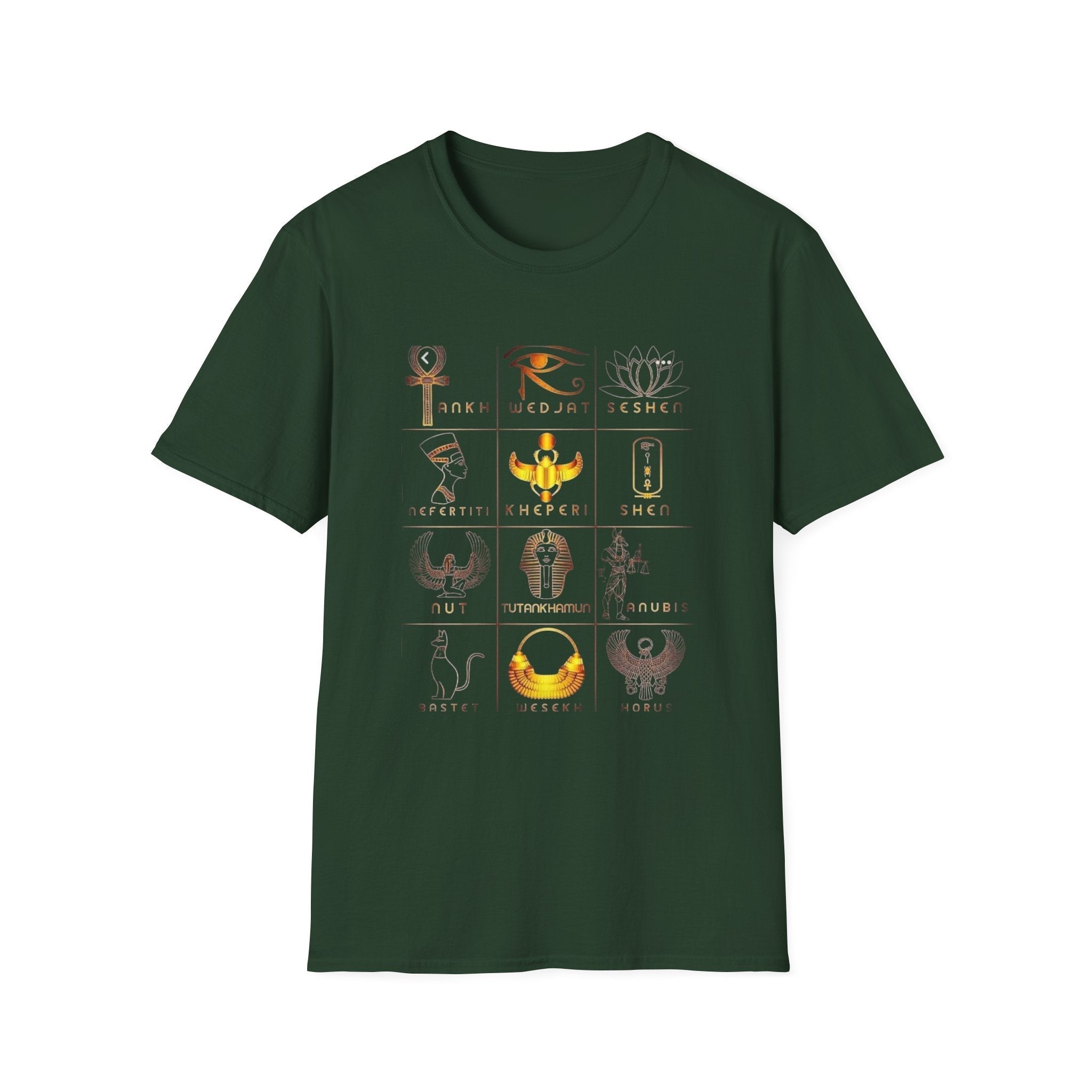 Egyptian Mythology Symbol Grid Tee | Ether Soulwear Printify