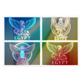 Egyptian Mythology Sticker Sheet Bundle — 5 Holographic Egypt & Alien Winged Serpent Stickers Printify