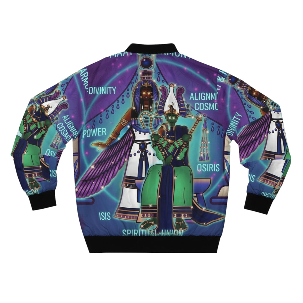 Egyptian Osiris Art Bomber Jacket — Spiritual Alignment AOP Printify