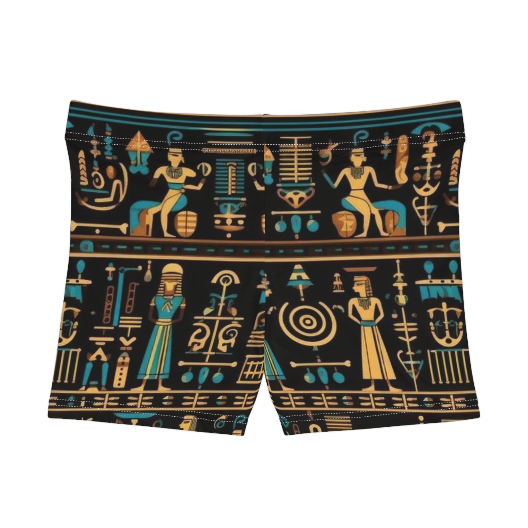 Egyptian Patterned Women's Athletic Shorts, Gym Wear, Summer Fashion, Vacation Outfit, Unique Gift Printify