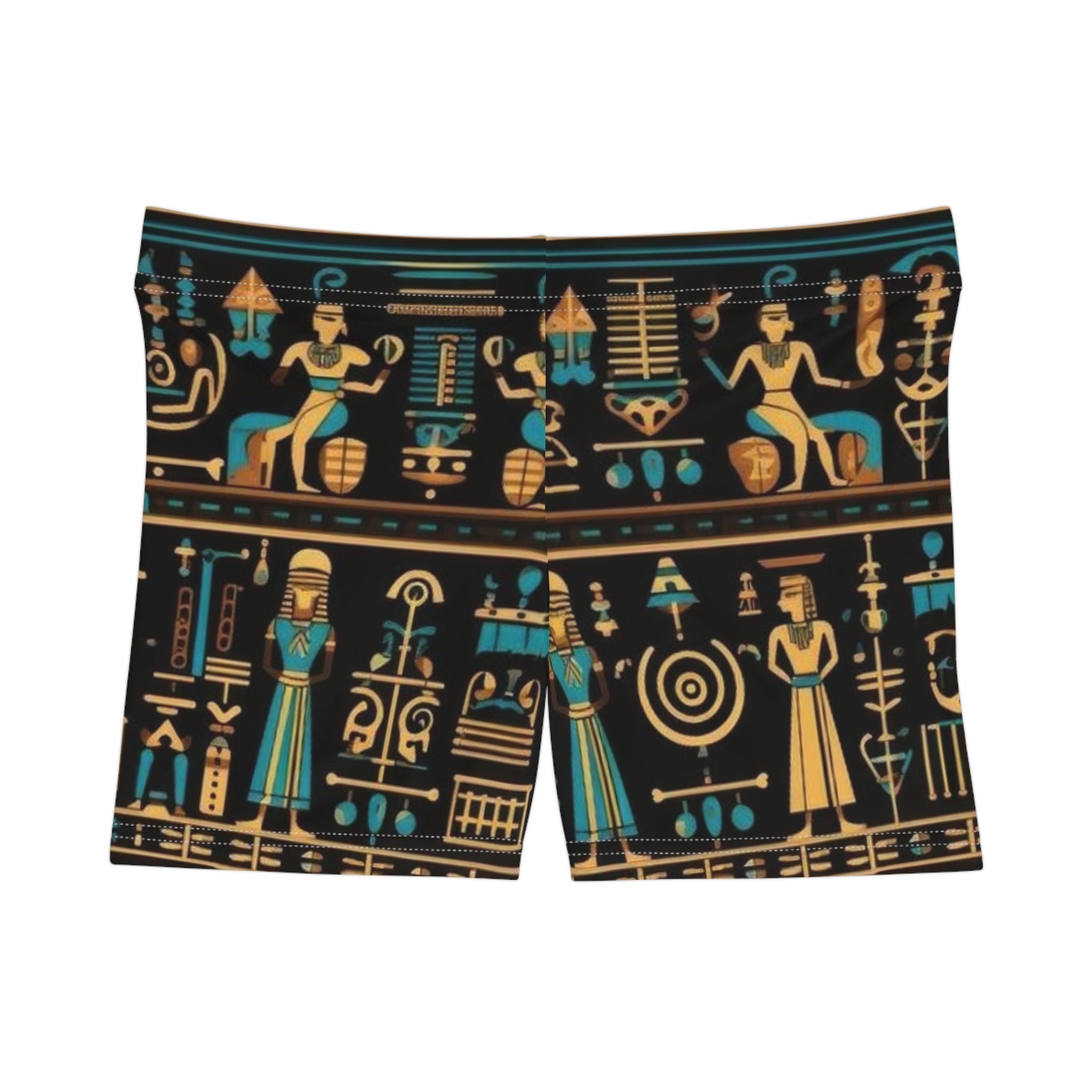Egyptian Patterned Women's Athletic Shorts, Gym Wear, Summer Fashion, Vacation Outfit, Unique Gift Printify