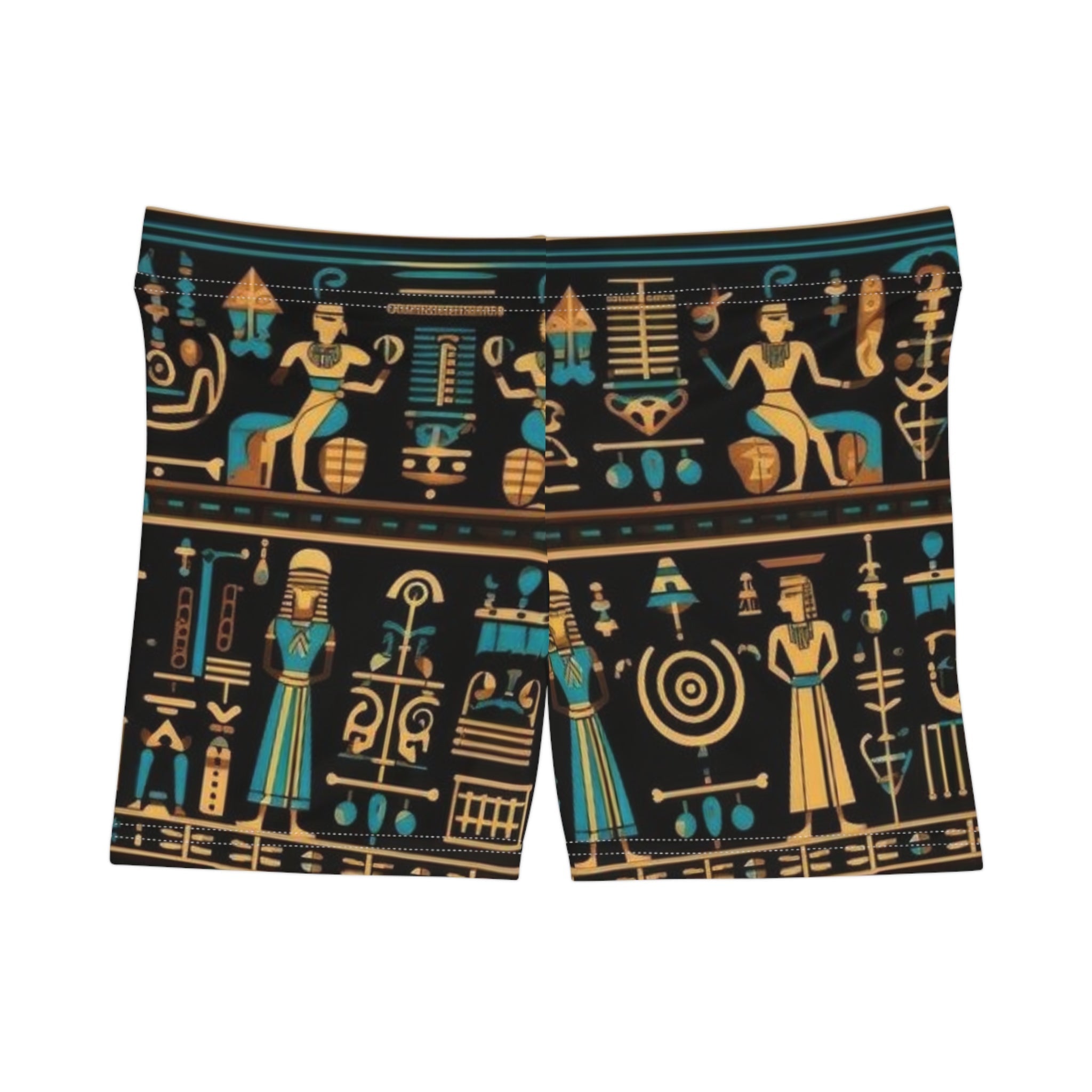 Egyptian Patterned Women's Athletic Shorts, Gym Wear, Summer Fashion, Vacation Outfit, Unique Gift Printify