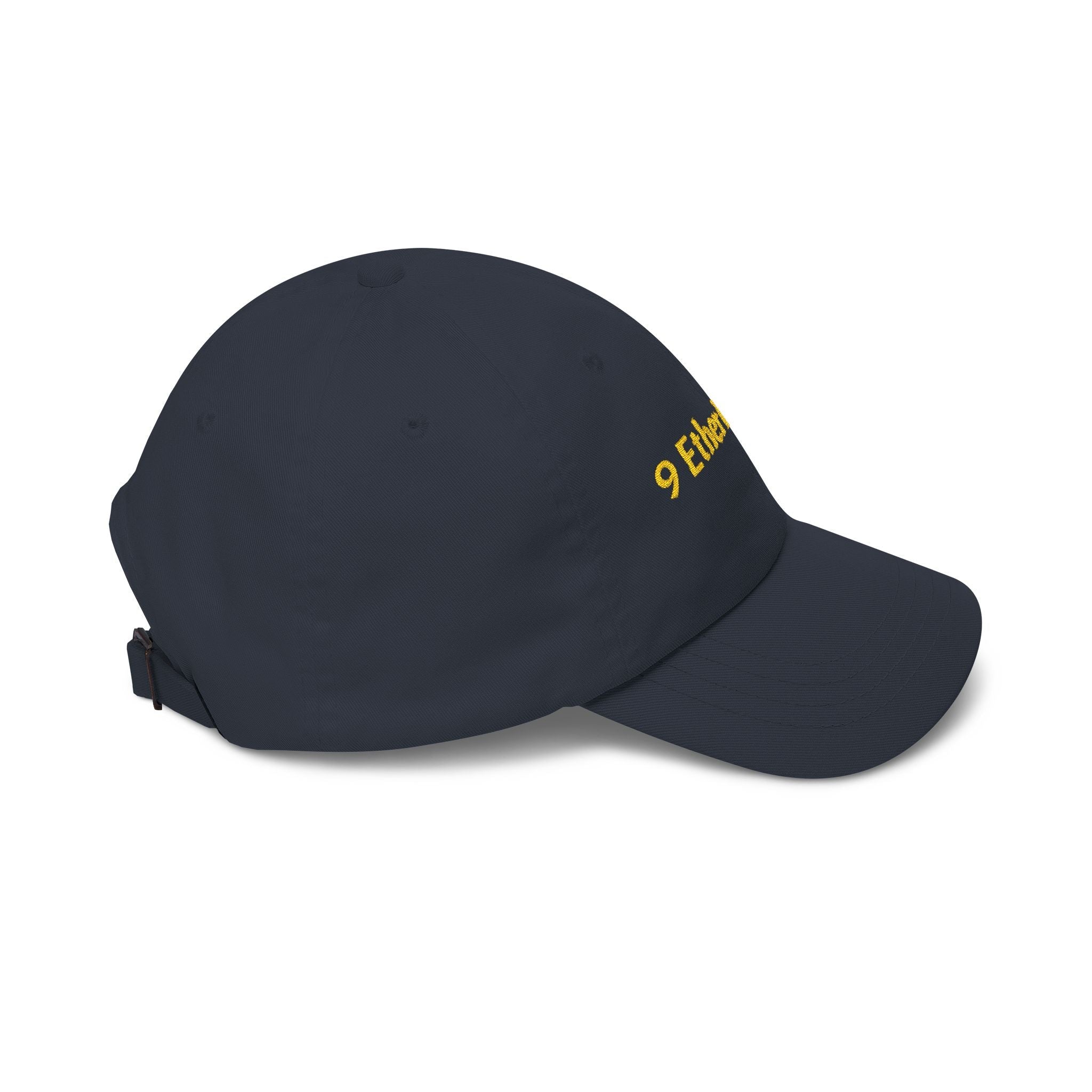 Embroidered '9 Ether Legacy' Classic Dad Cap — Green Baseball Hat Printify