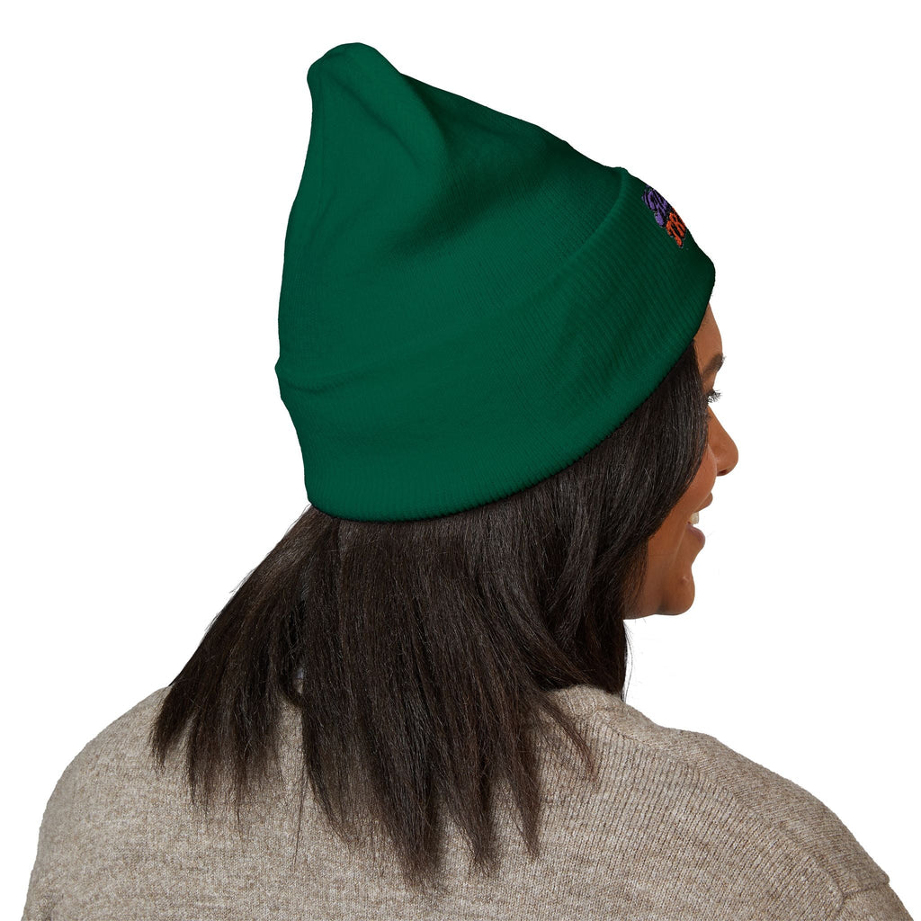 Embroidered 'Trip Lab' Cuffed Beanie — Retro Skate/Streetwear Winter Hat Printify