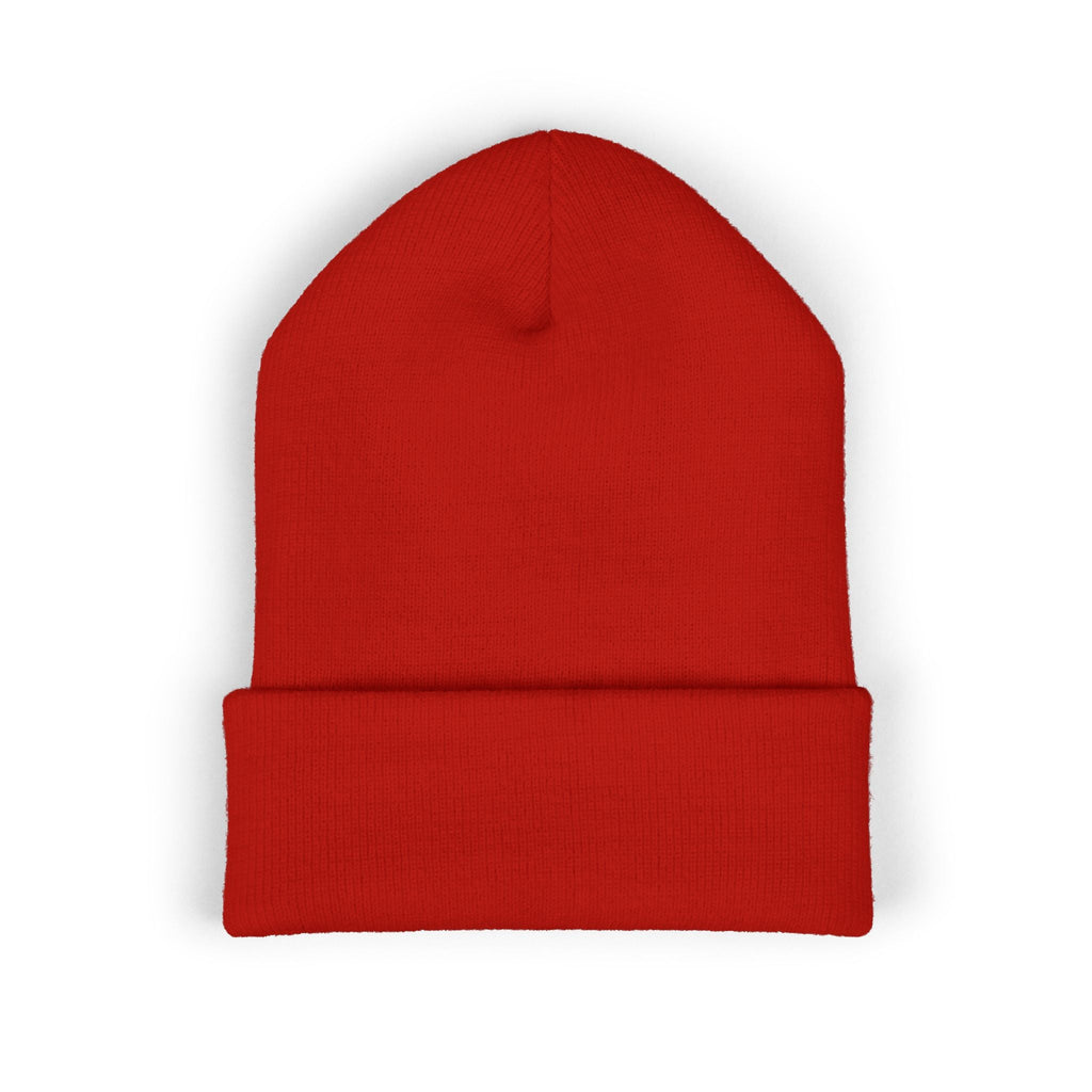 Embroidered 'Trip Lab' Cuffed Beanie — Retro Skate/Streetwear Winter Hat Printify