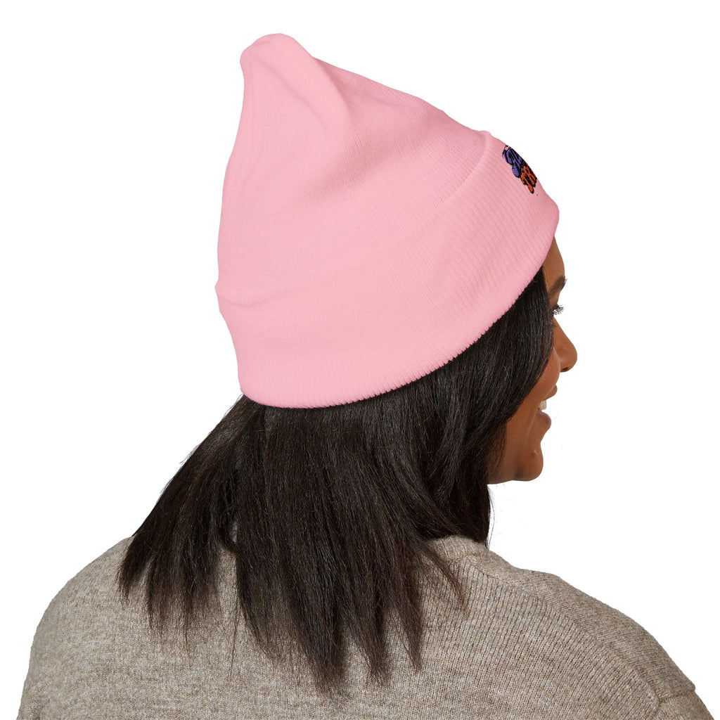 Embroidered 'Trip Lab' Cuffed Beanie — Retro Skate/Streetwear Winter Hat Printify