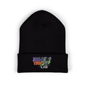Embroidered 'Trip Lab' Cuffed Beanie — Retro Skate/Streetwear Winter Hat Printify