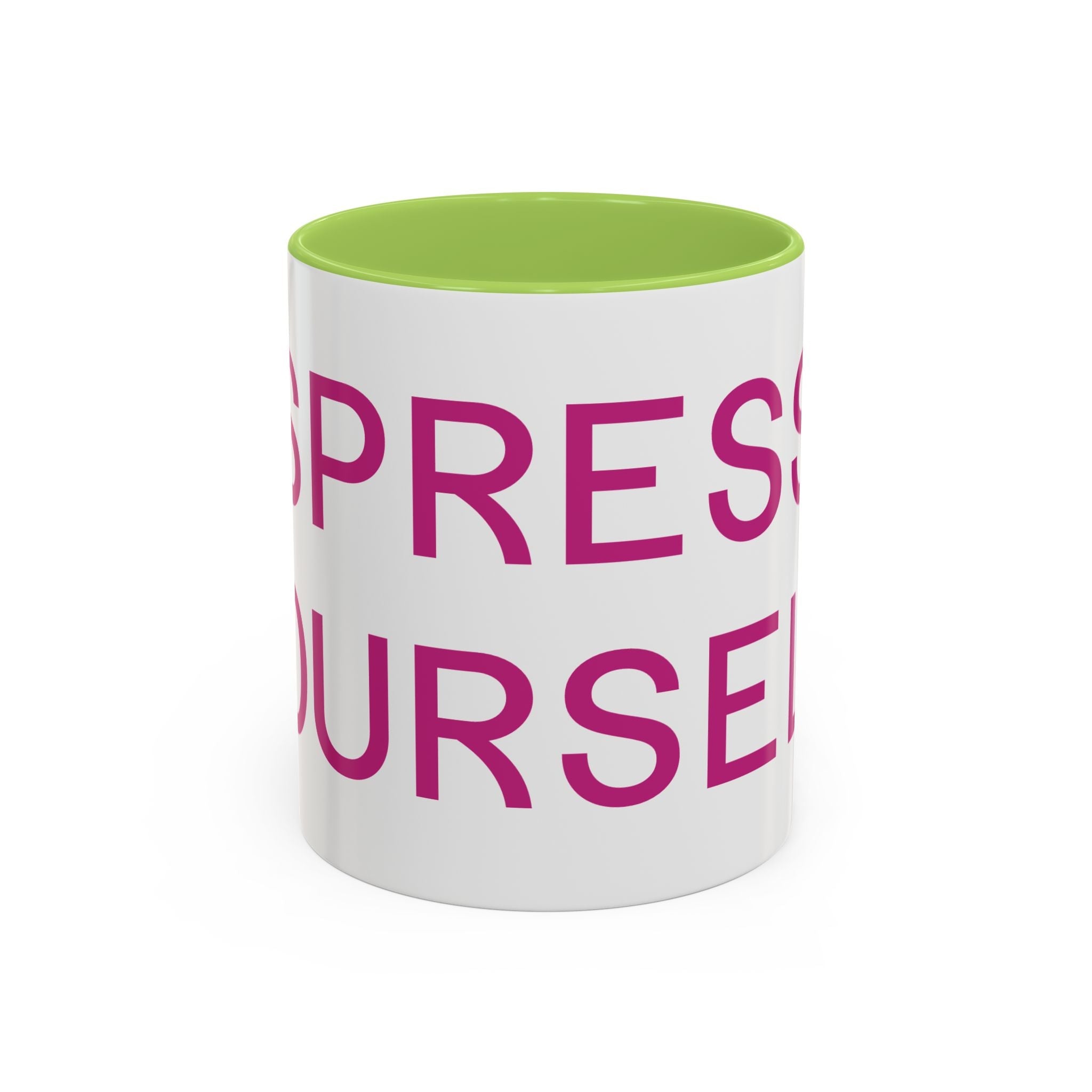 Espresso Yourself Mug – Funny Coffee Lover Accent Mug Printify