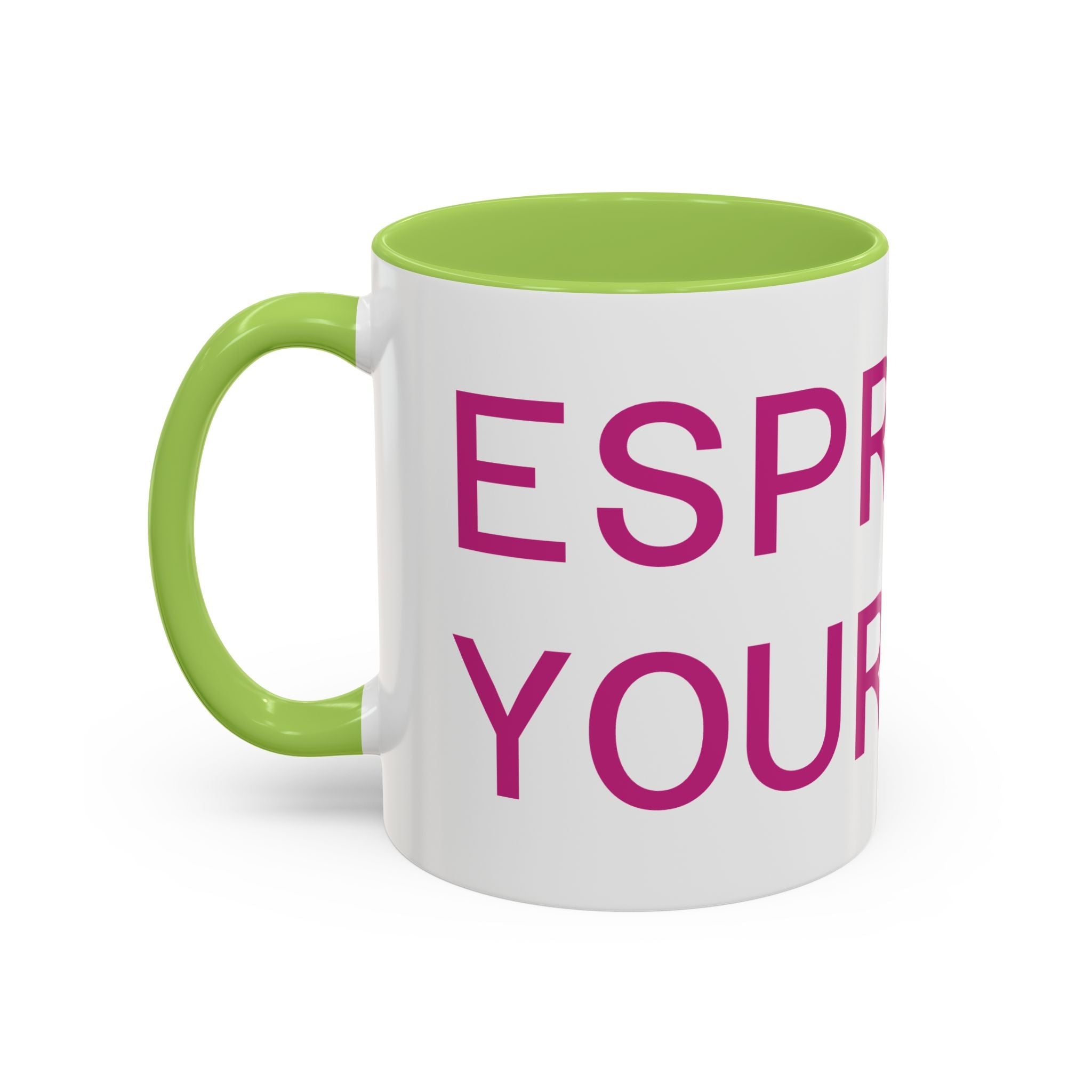 Espresso Yourself Mug – Funny Coffee Lover Accent Mug Printify