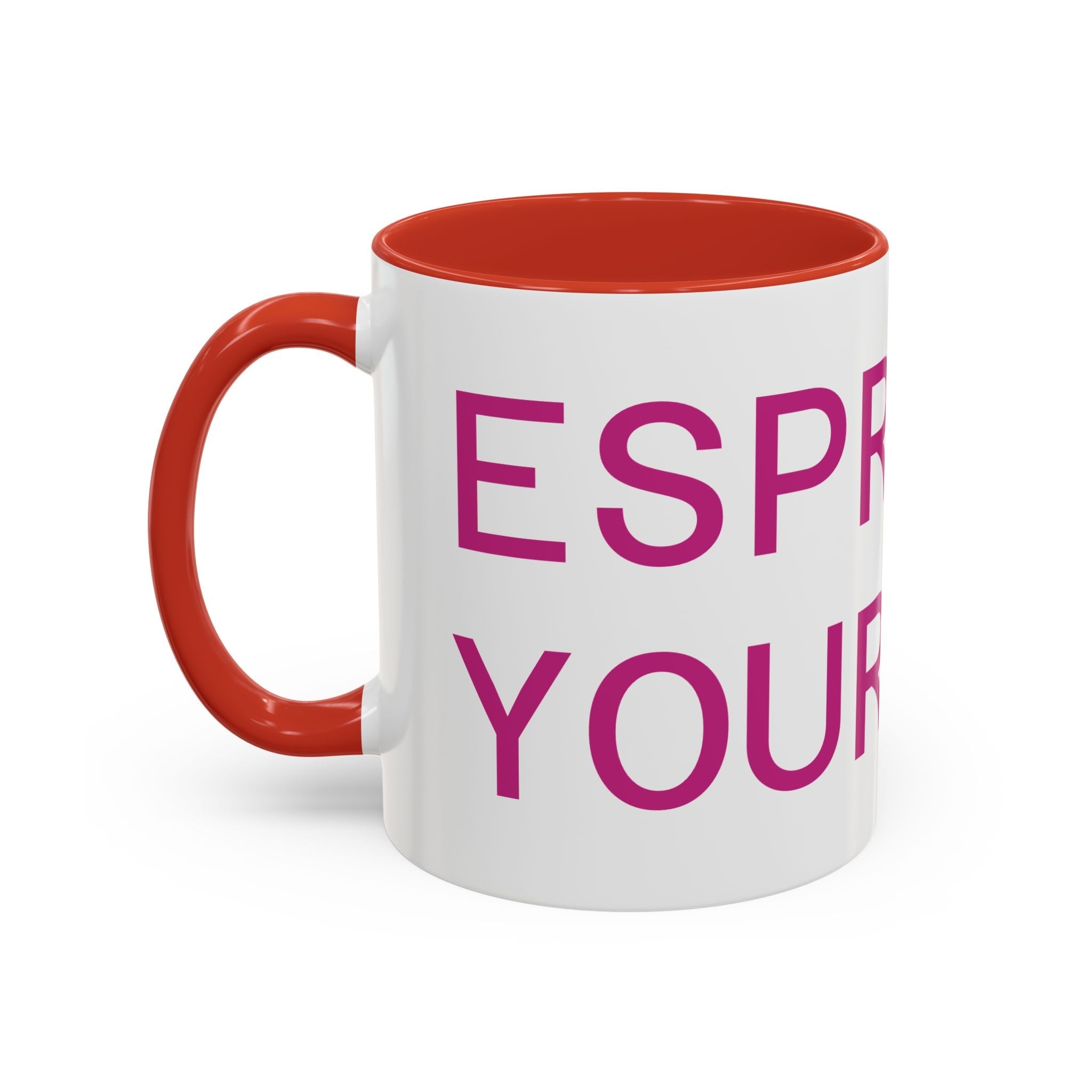 Espresso Yourself Mug – Funny Coffee Lover Accent Mug Printify