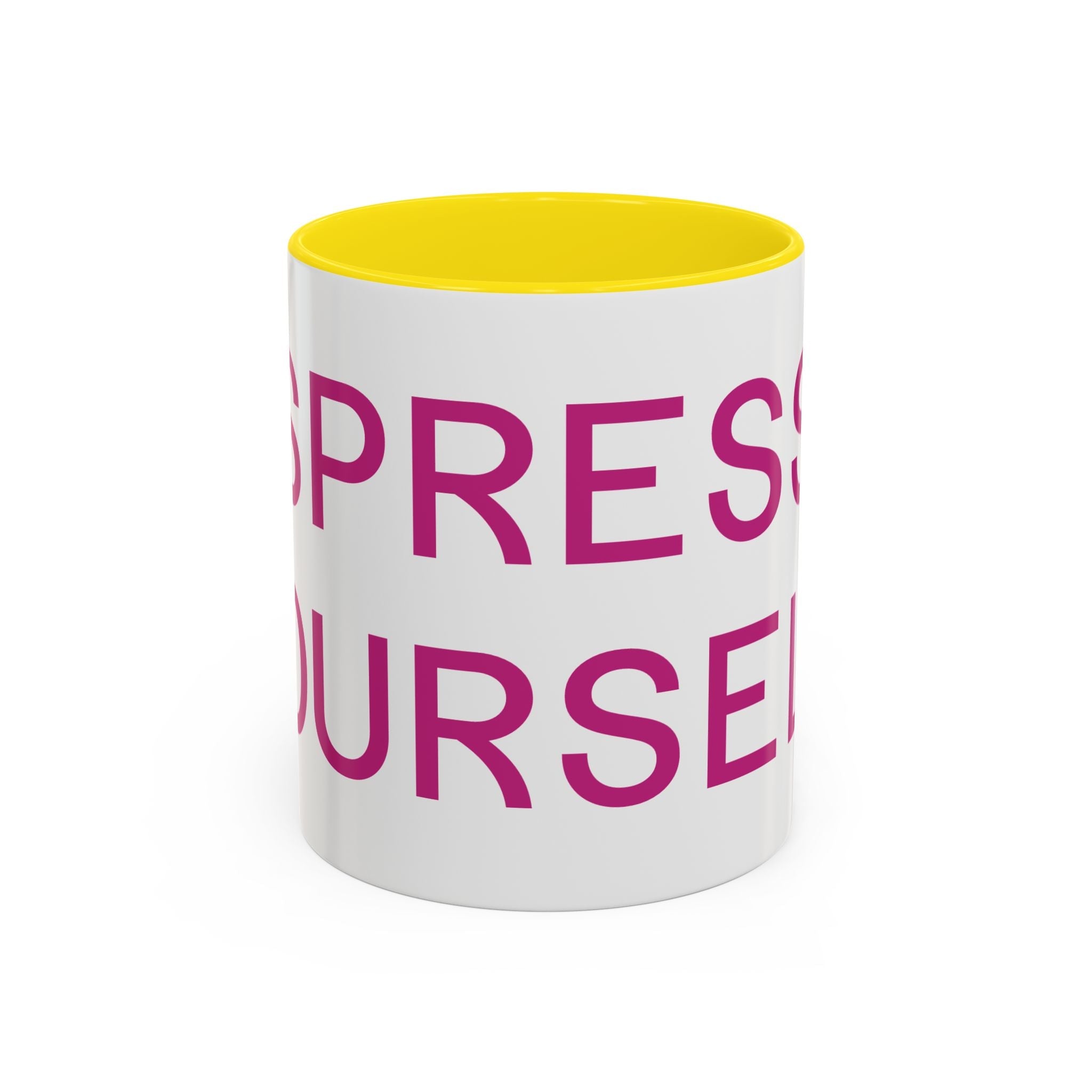Espresso Yourself Mug – Funny Coffee Lover Accent Mug Printify