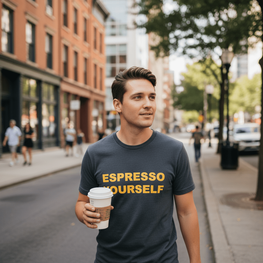 Espresso Yourself Walking Scene