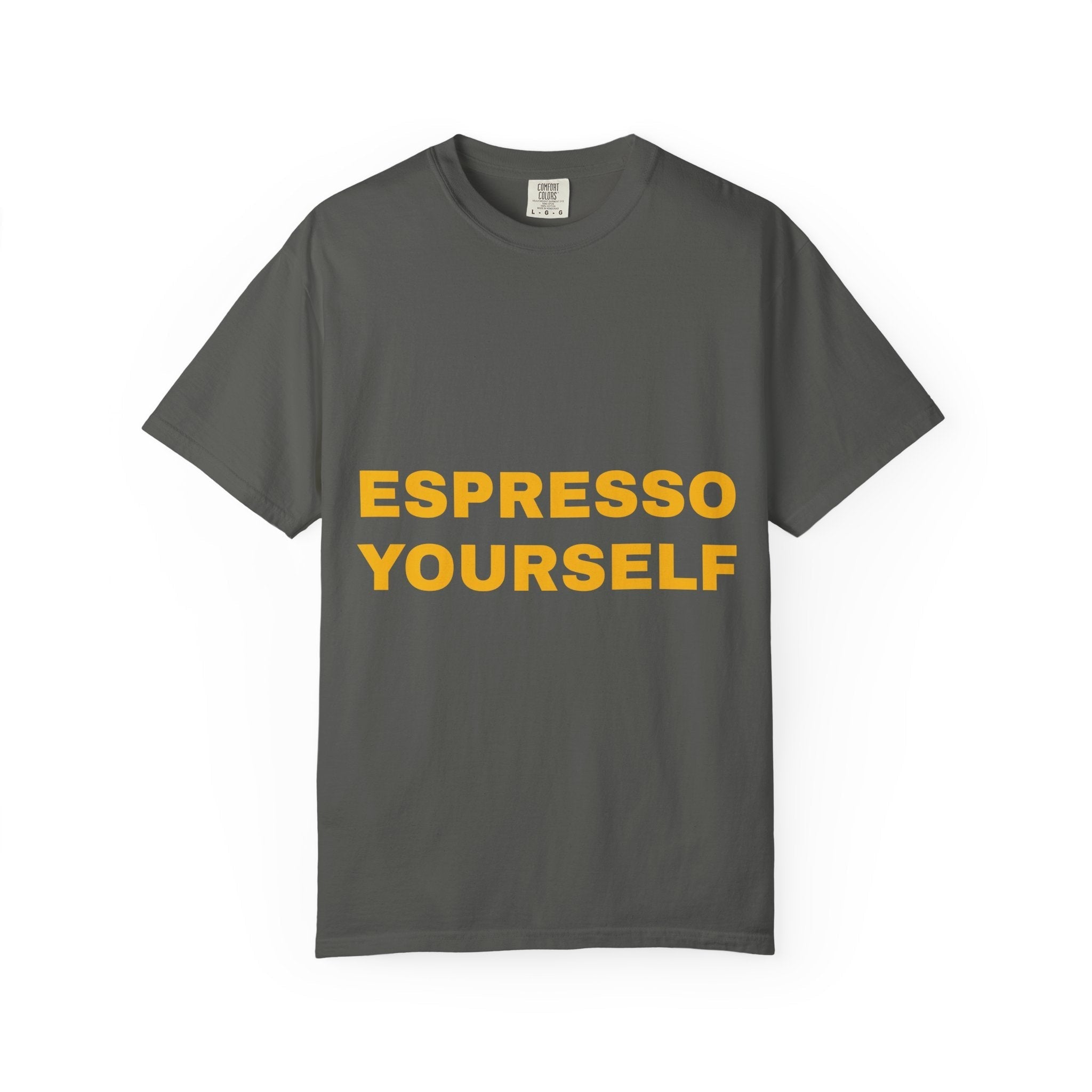 Espresso Yourself Coffee T-Shirt – Funny Coffee Lover Graphic Tee Printify