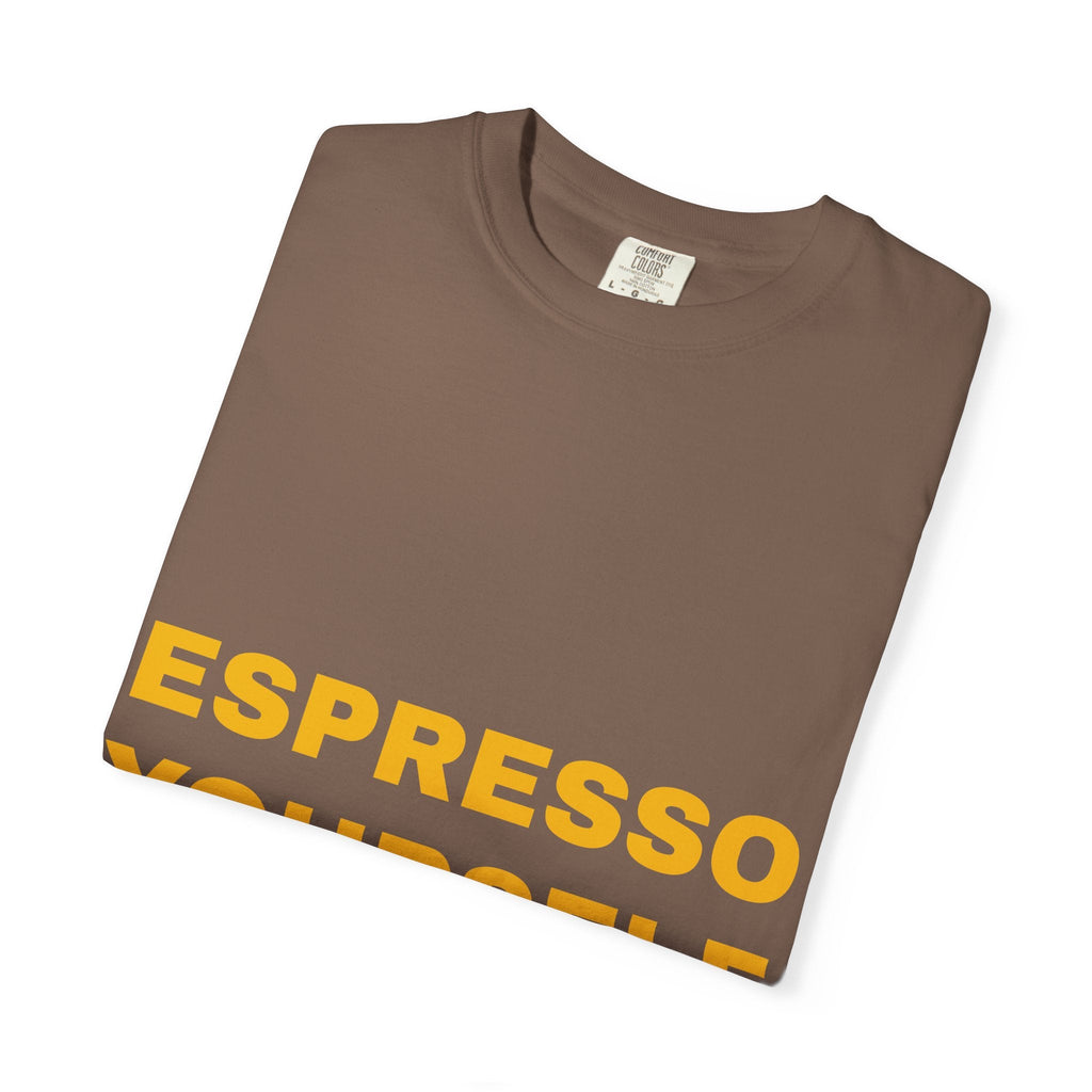 Espresso Yourself Coffee T-Shirt – Funny Coffee Lover Graphic Tee Printify