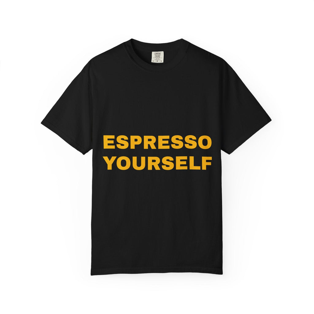 Espresso Yourself Coffee T-Shirt – Funny Coffee Lover Graphic Tee Printify