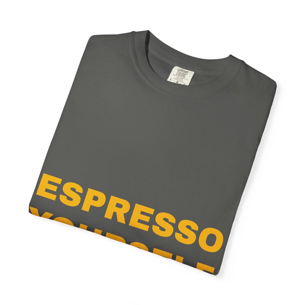 Espresso Yourself Coffee T-Shirt – Funny Coffee Lover Graphic Tee Printify