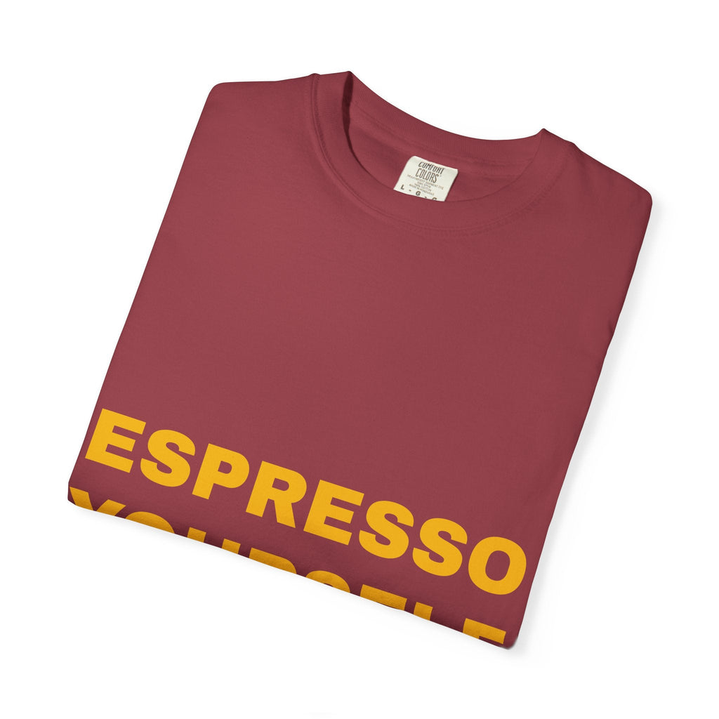 Espresso Yourself Coffee T-Shirt – Funny Coffee Lover Graphic Tee Printify