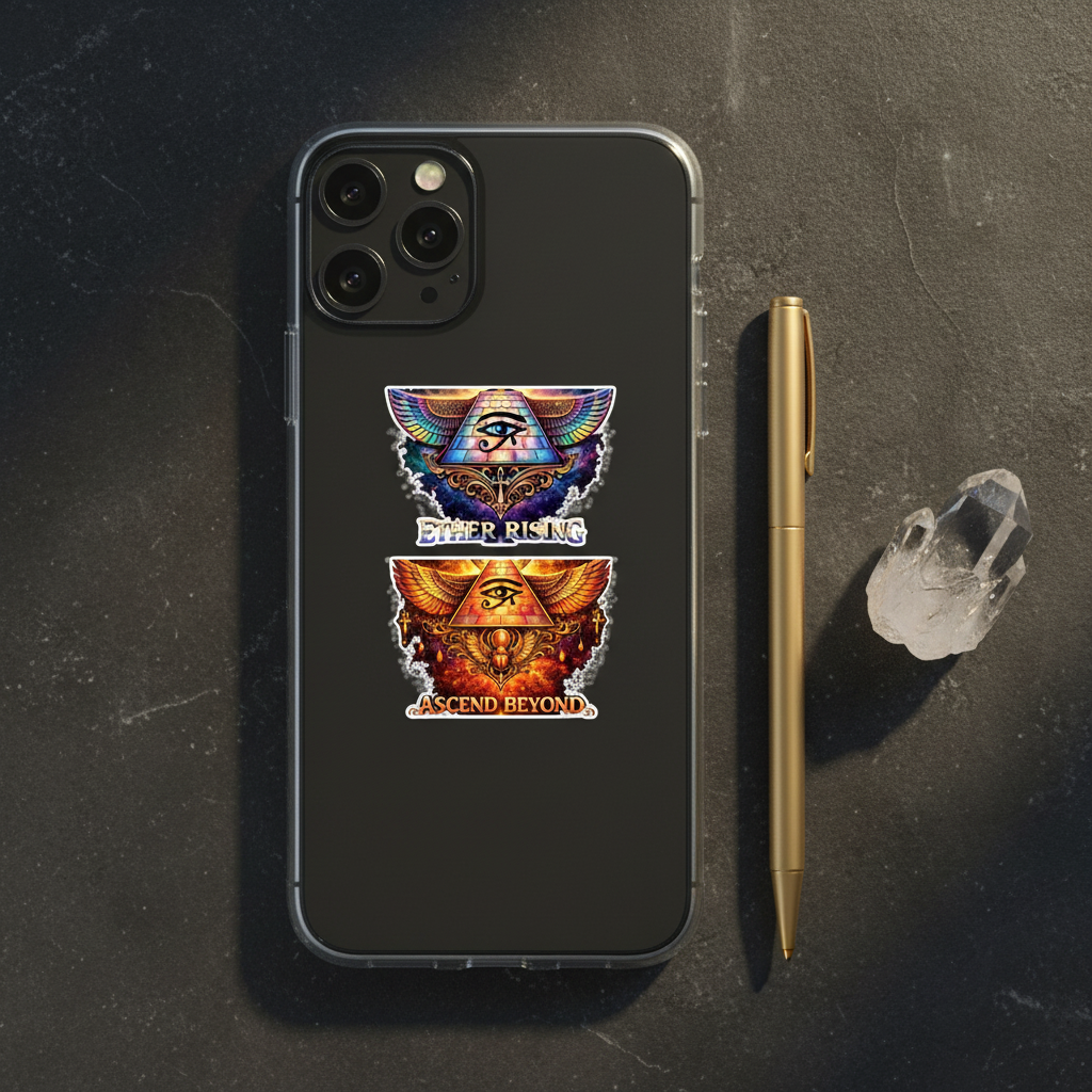 Ether Rising Stickers — Phone Case