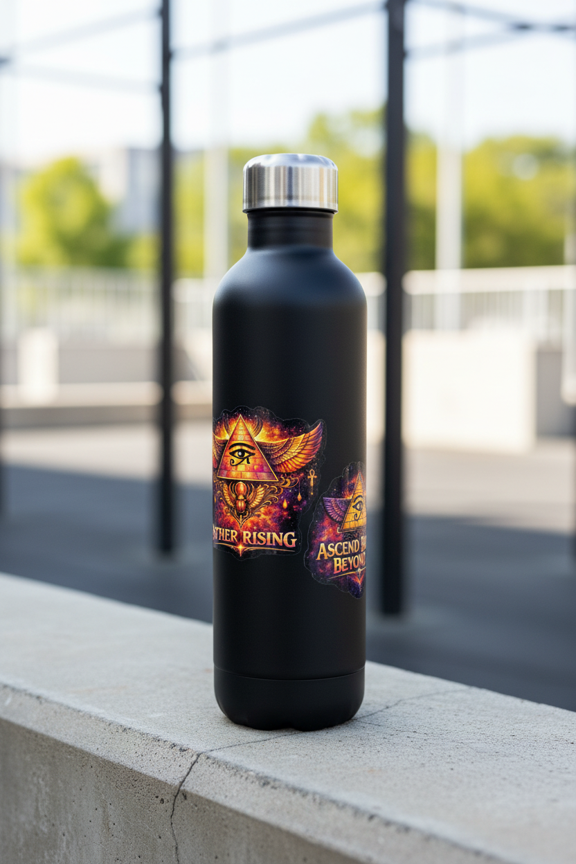 Ether Rising Stickers — Water Bottle