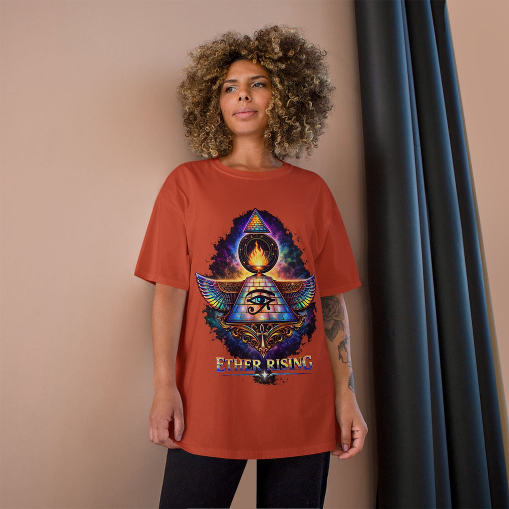 Ether Rising T-Shirt — Mystic All-Seeing Eye Graphic Tee Printify