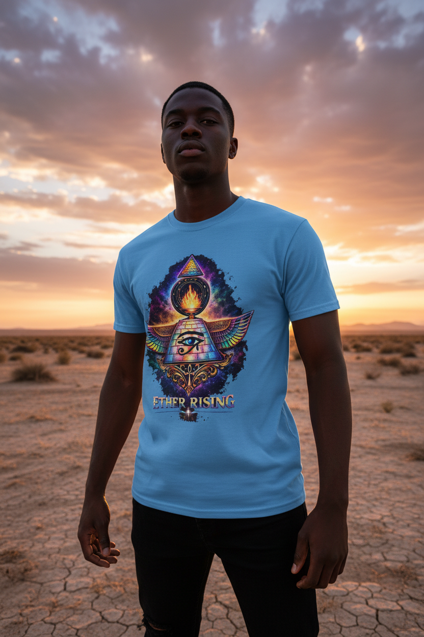 Ether Rising Tee Desert Black Model