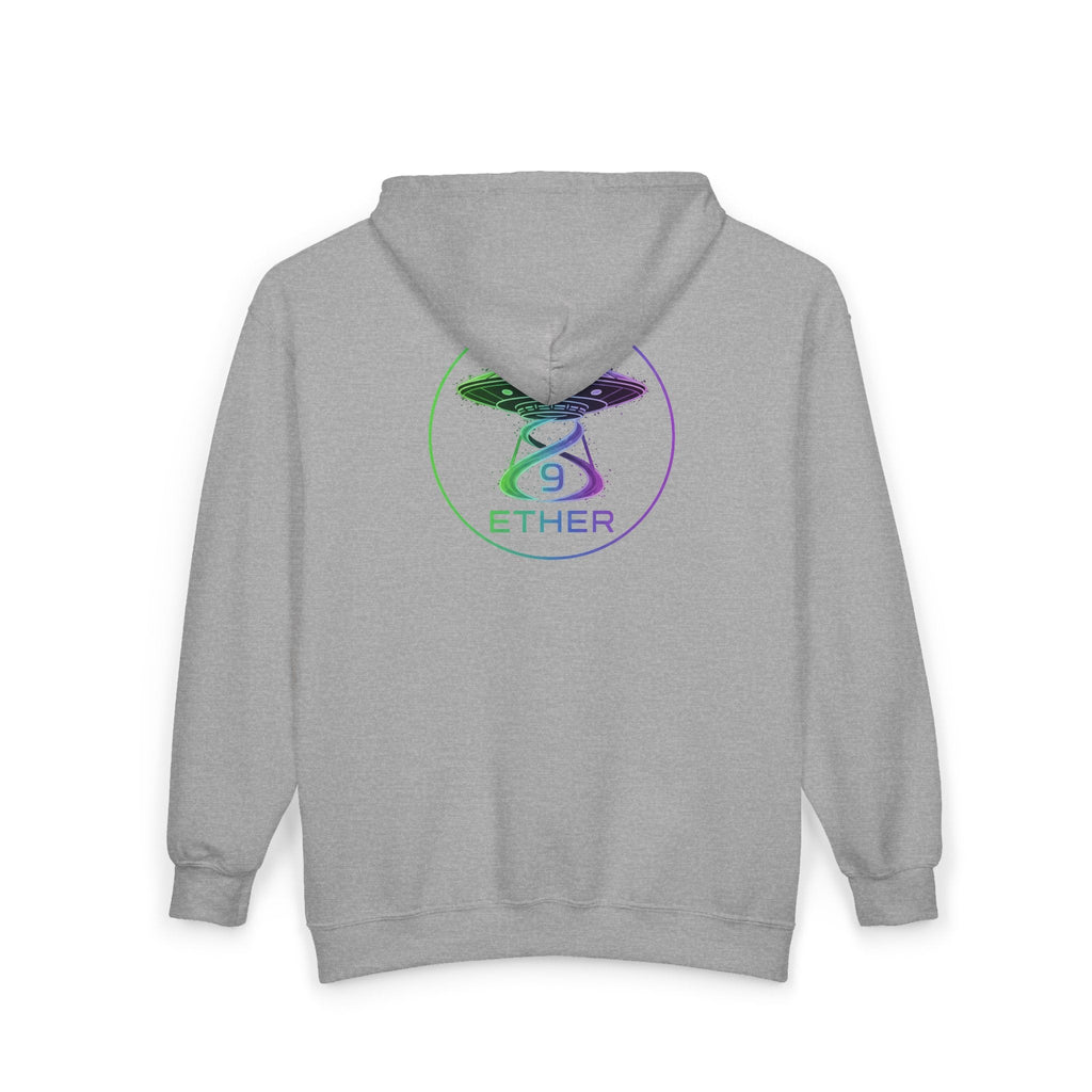 9 Ether Neon Signal Zip Hoodie Printify