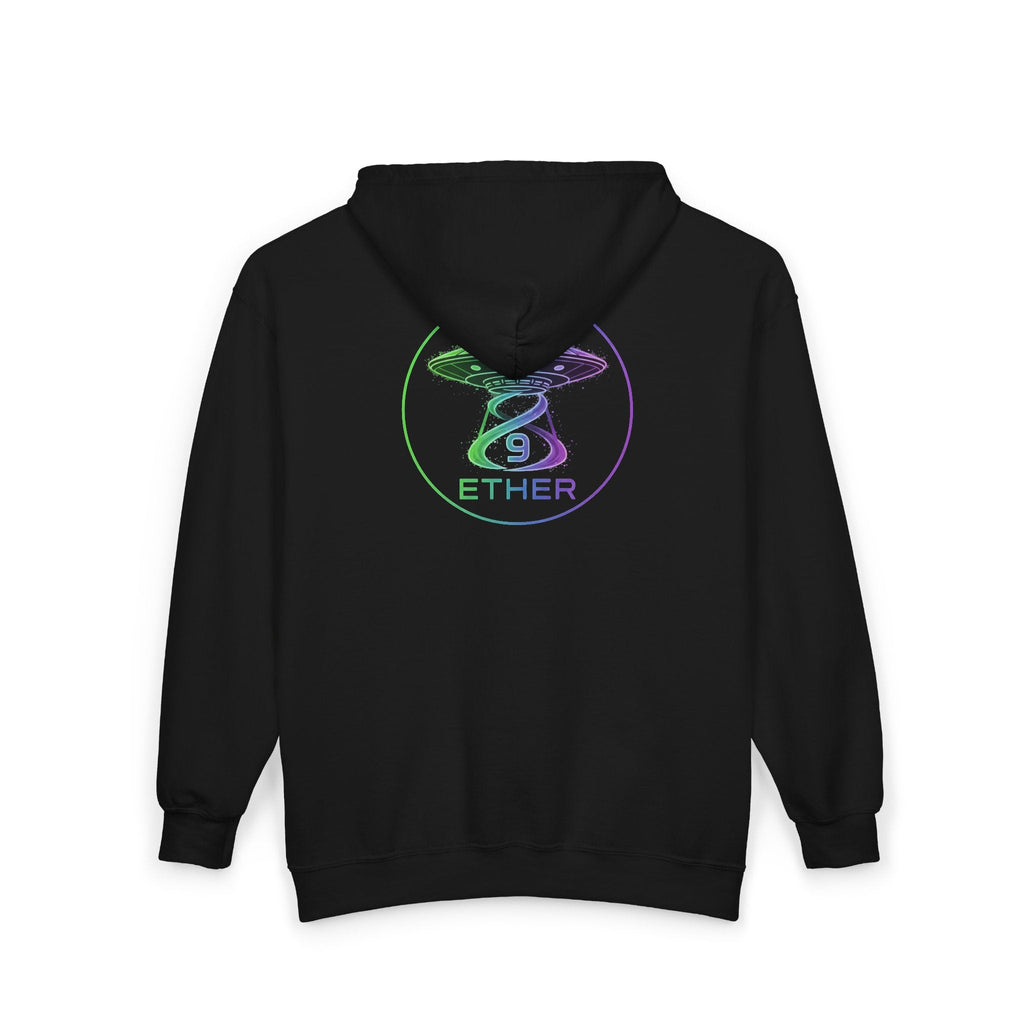 9 Ether Neon Signal Zip Hoodie Printify