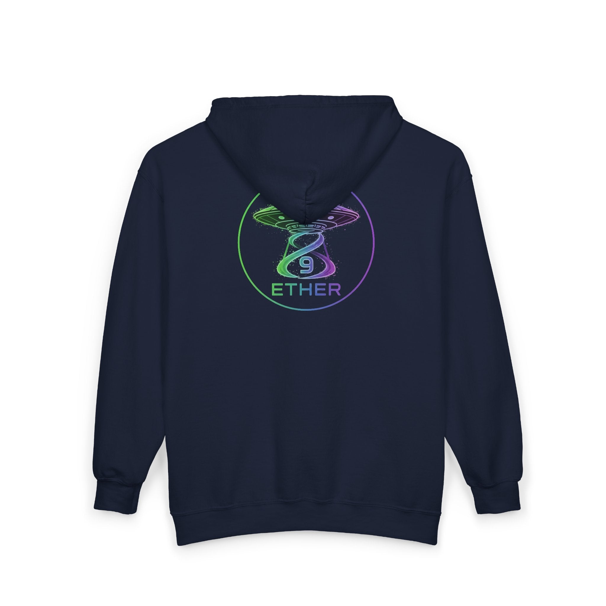 9 Ether Neon Signal Zip Hoodie Printify