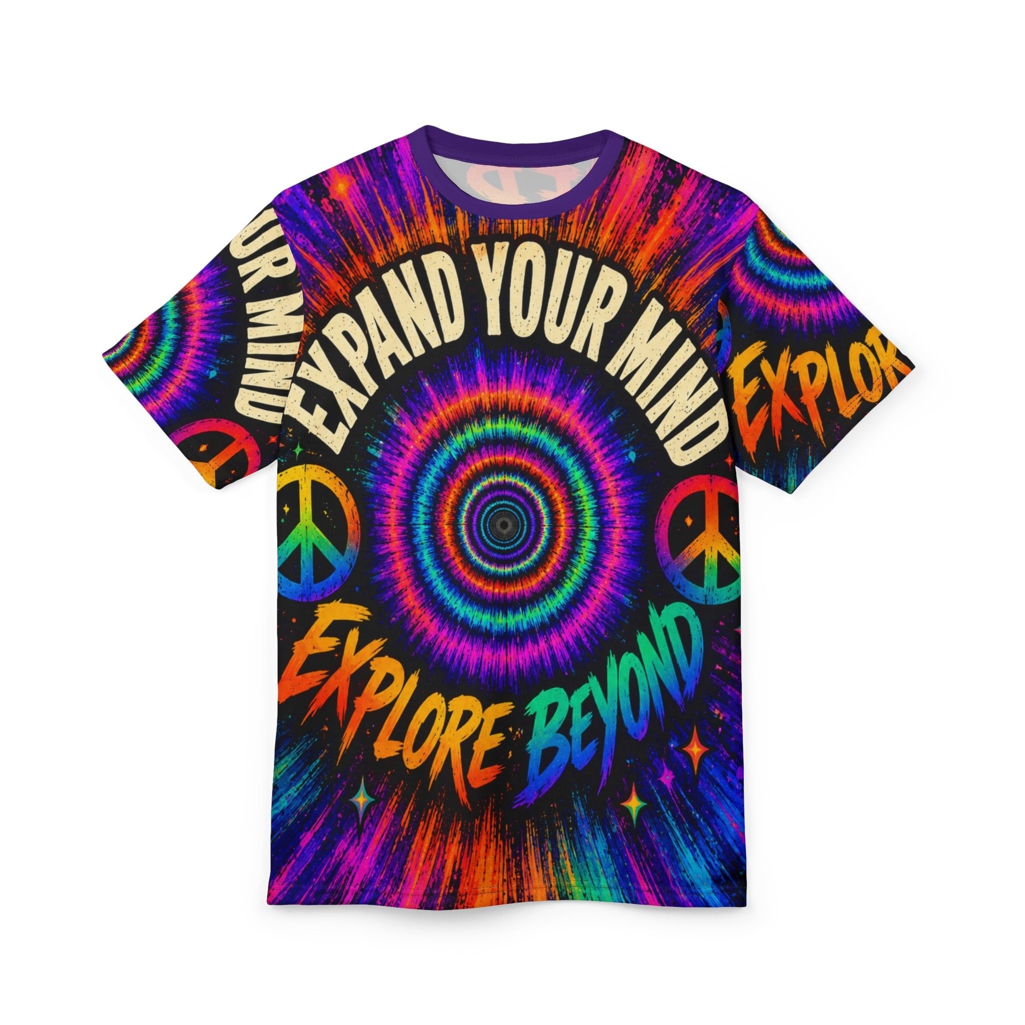 Expand Your Mind AOP Tee – Higher Vibes Psychedelic Graphic T-Shirt