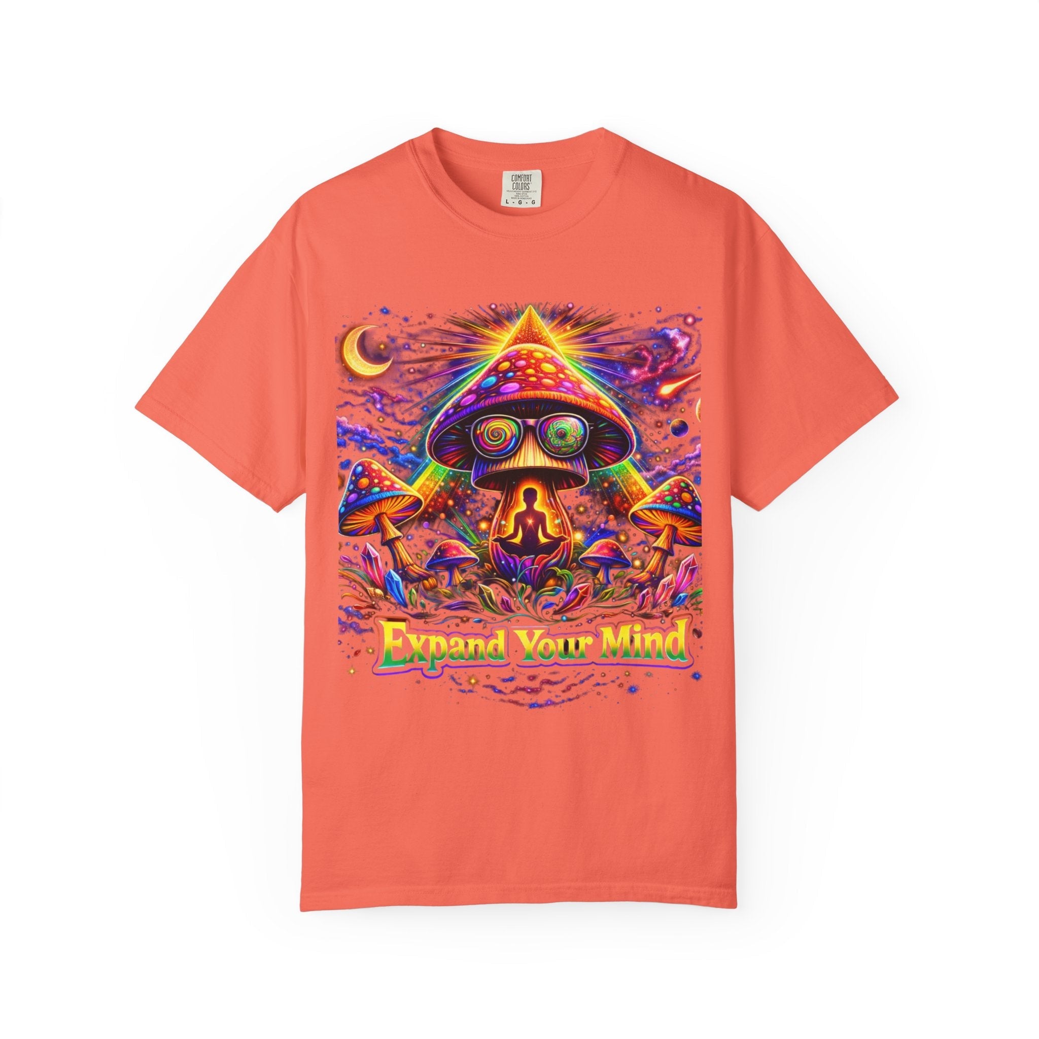 Expand Your Mind Psychedelic Mushroom T-Shirt Printify