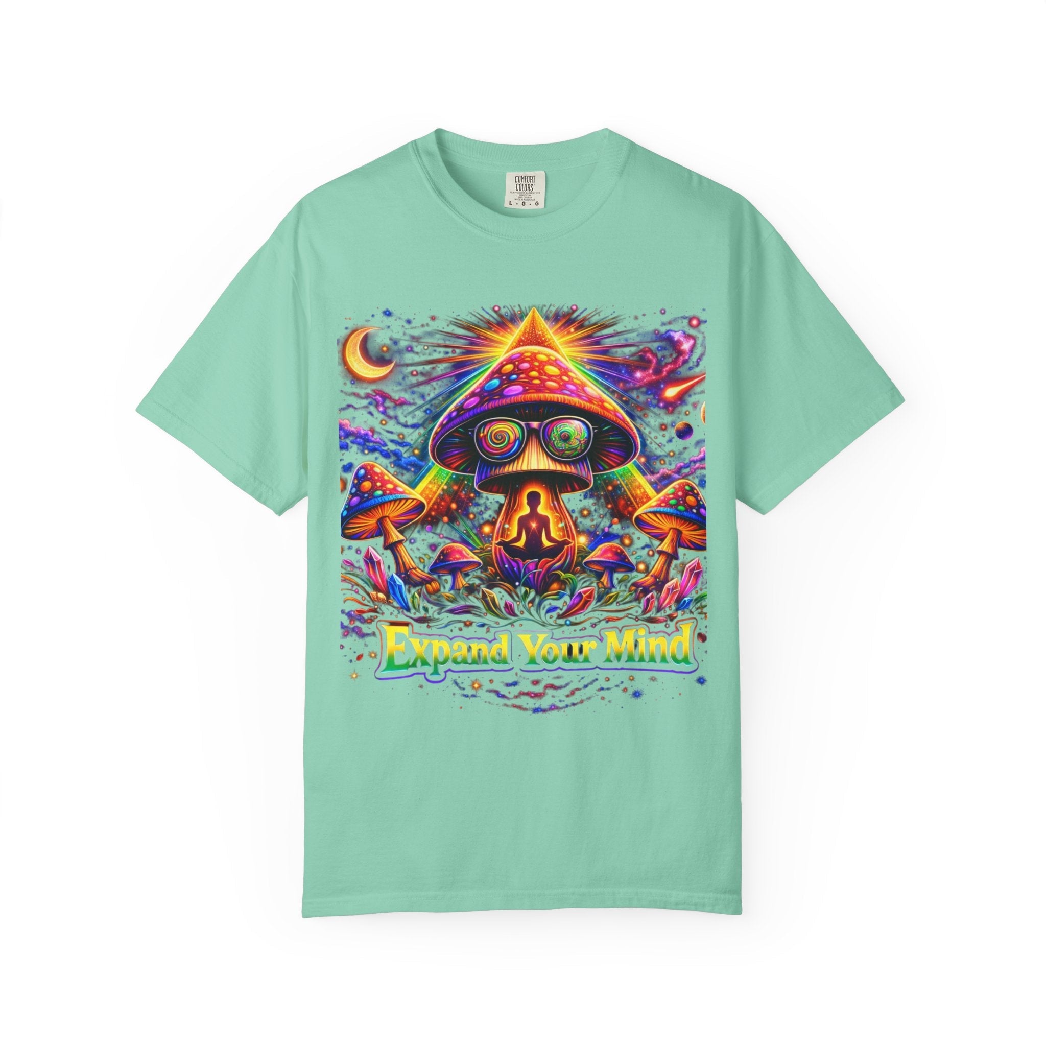 Expand Your Mind Psychedelic Mushroom T-Shirt Printify