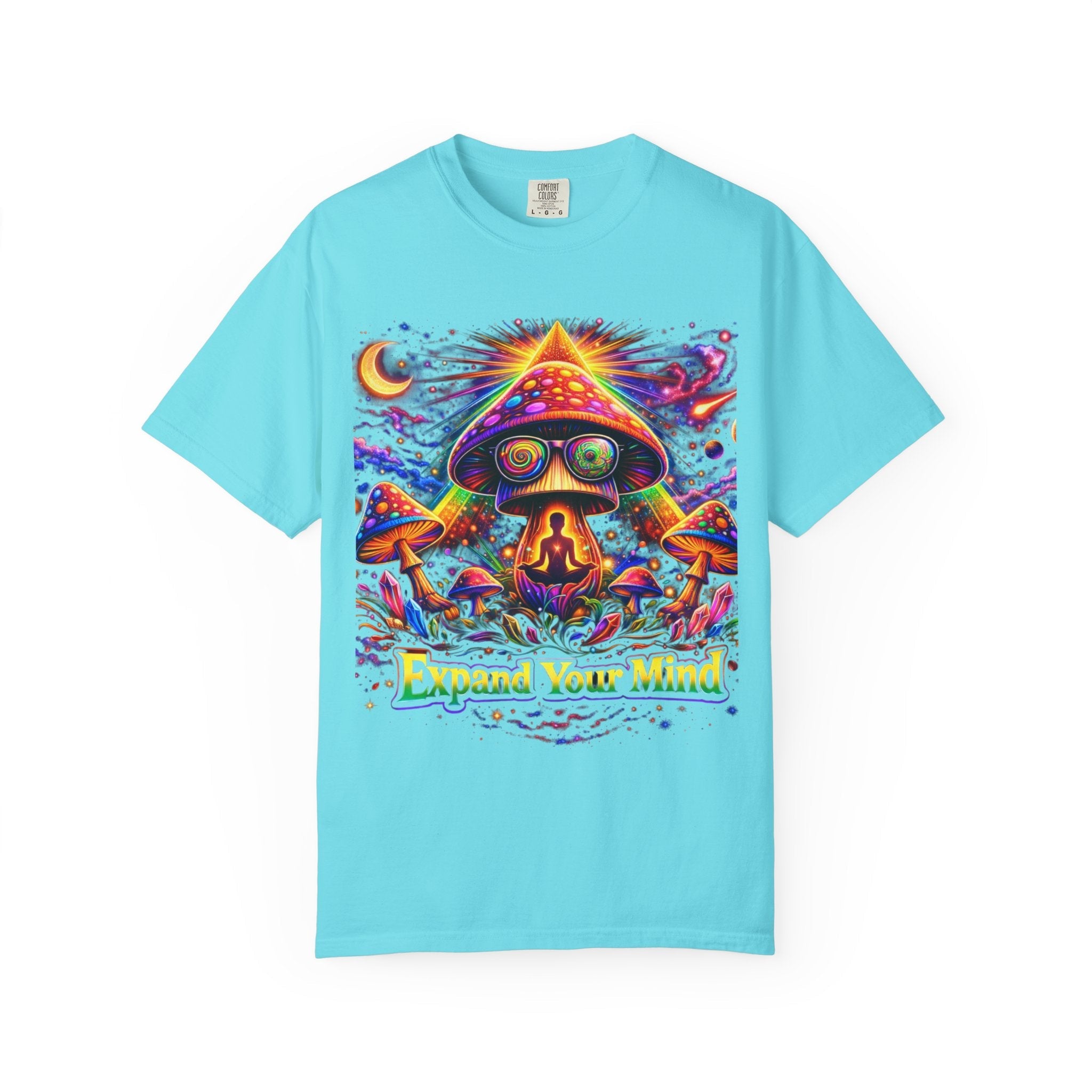 Expand Your Mind Psychedelic Mushroom T-Shirt Printify