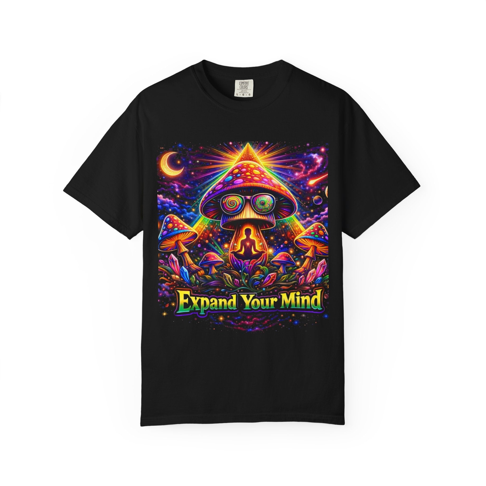 Expand Your Mind Psychedelic Mushroom T-Shirt Printify