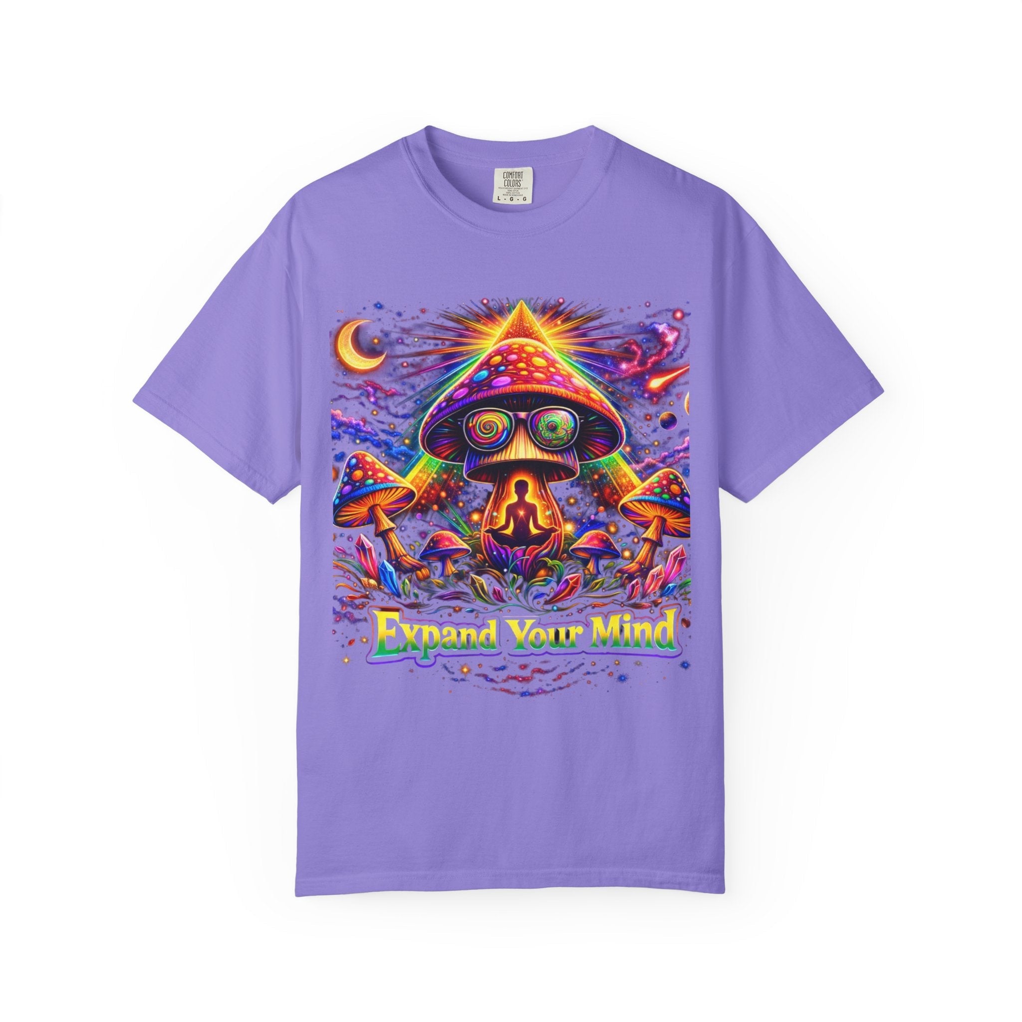 Expand Your Mind Psychedelic Mushroom T-Shirt Printify