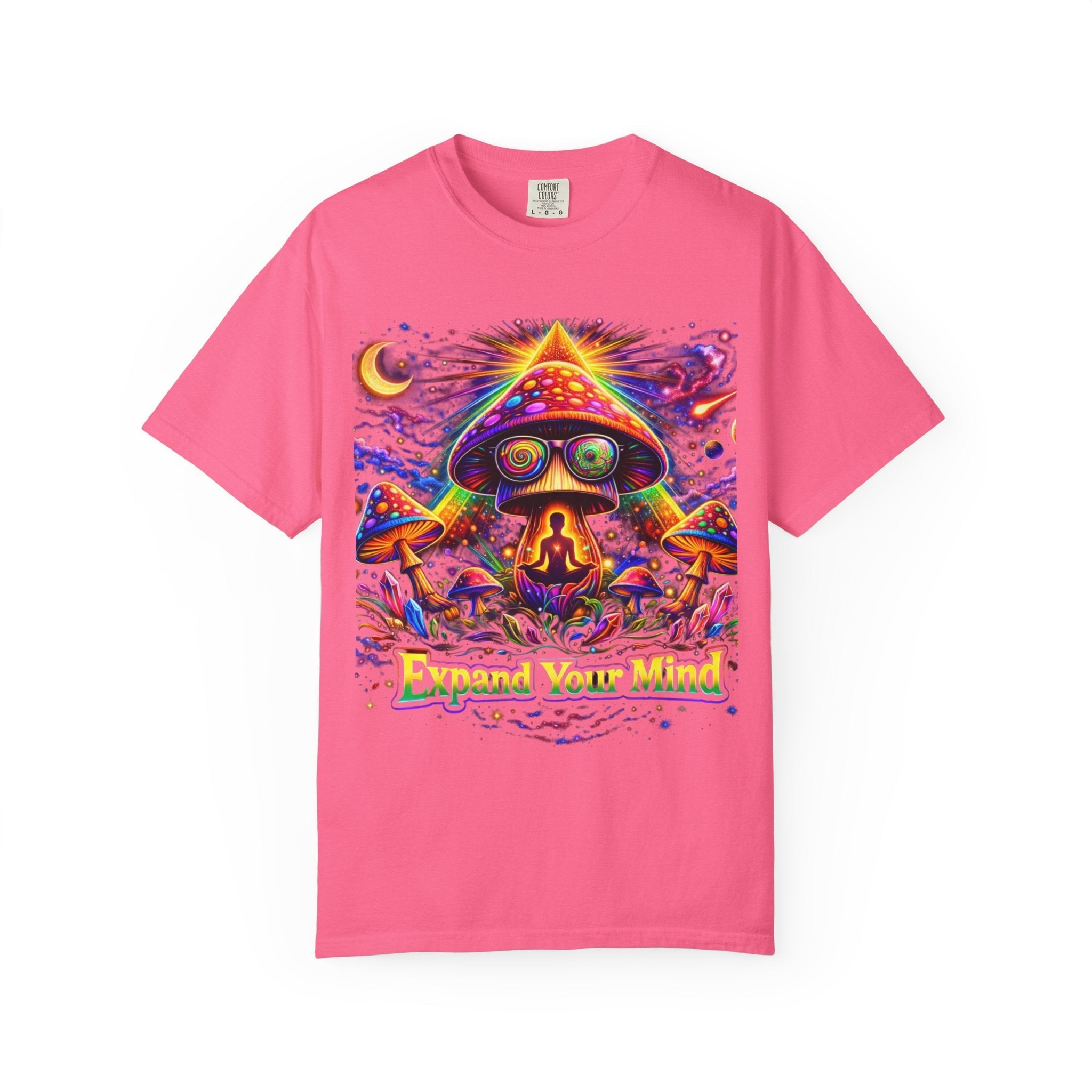 Expand Your Mind Psychedelic Mushroom T-Shirt Printify