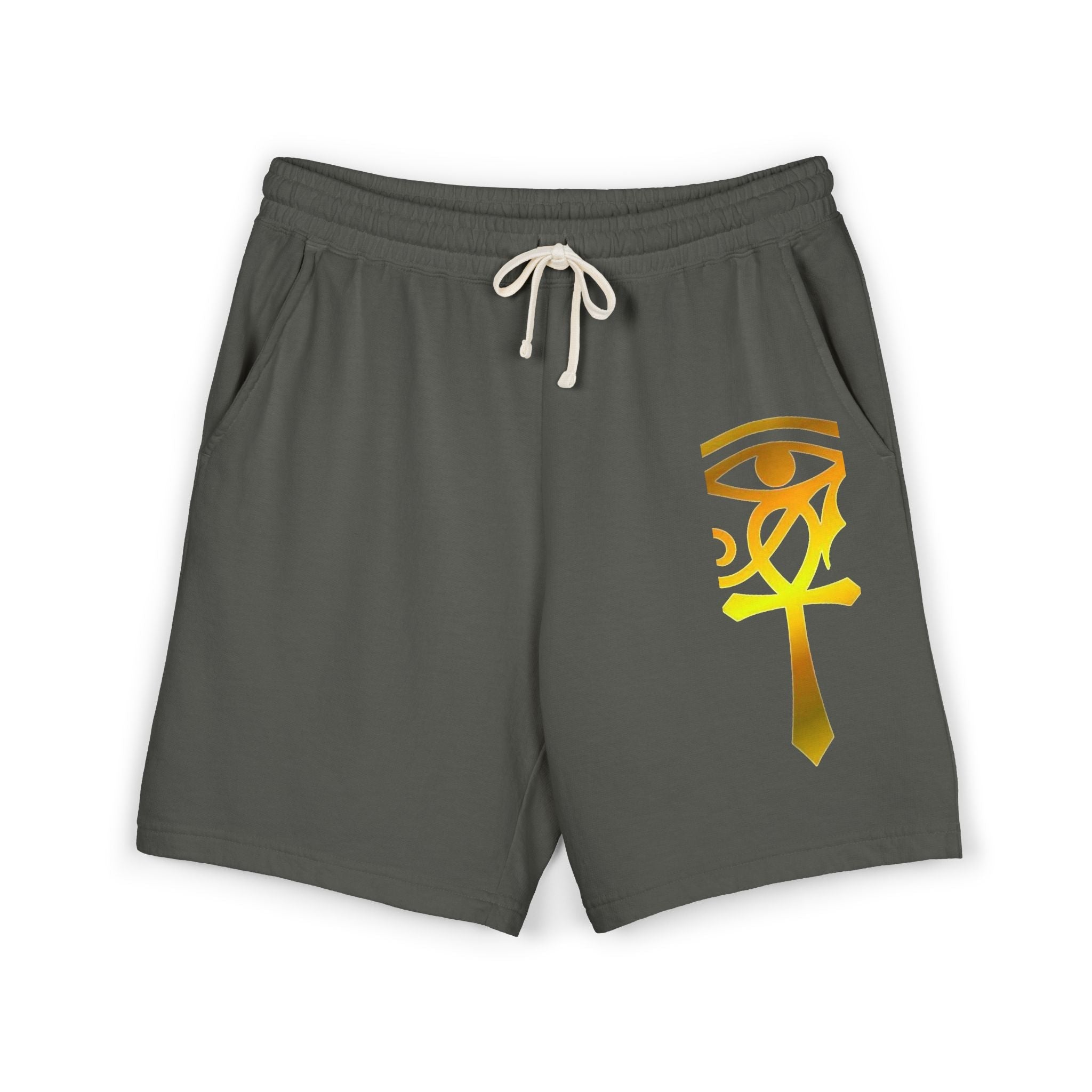 Eye of Horus Ankh Sweat Shorts — Ancient Egyptian Symbol
