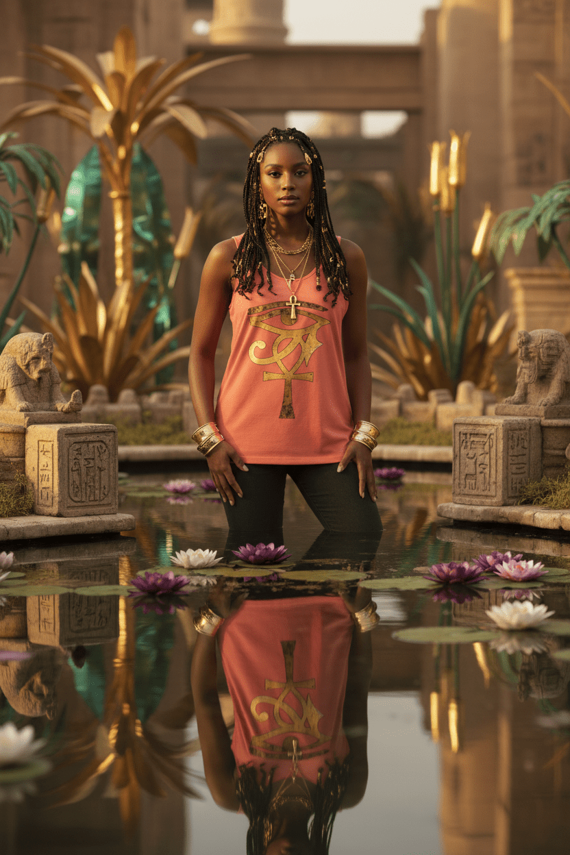Eye of Horus Ankh Tank — Sacred Garden