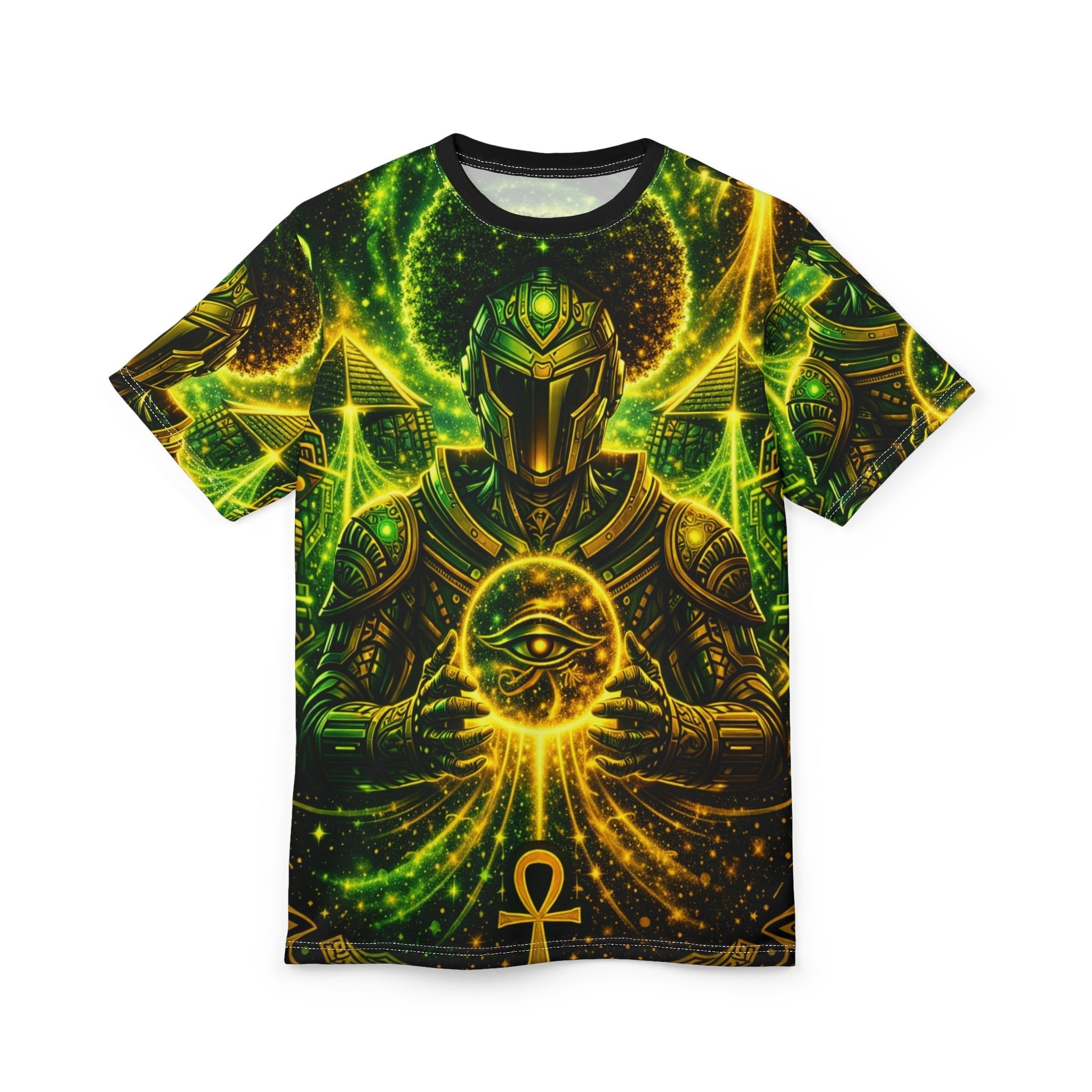 Eye of Horus Cyber Warrior Unisex Cut & Sew Tee (AOP)
