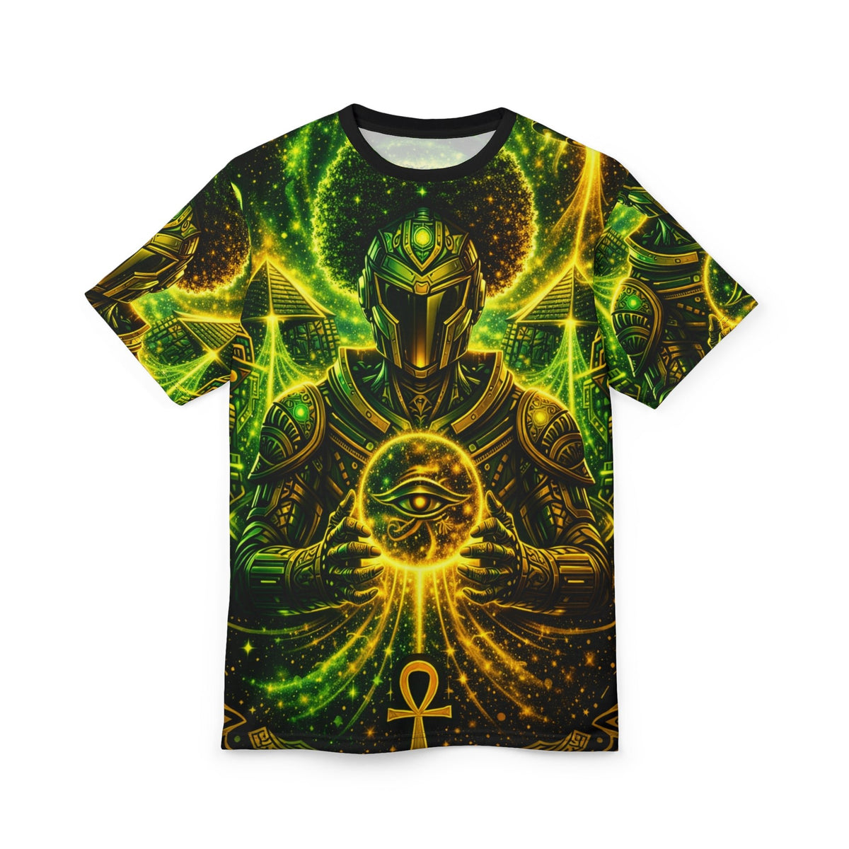 Eye of Horus Cyber Warrior Unisex Cut & Sew Tee (AOP)
